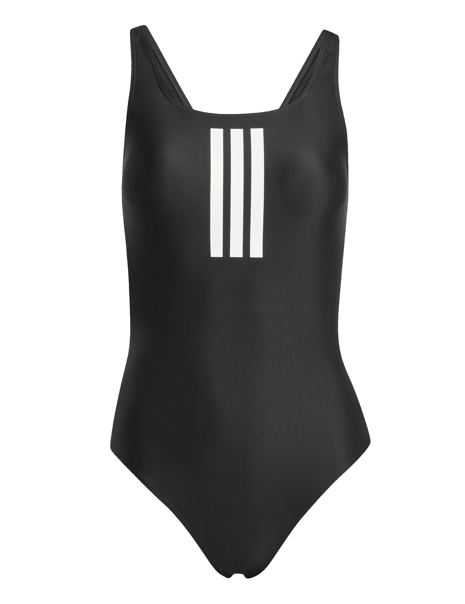 3-Stripes V-Back Swimsuit - Black/White