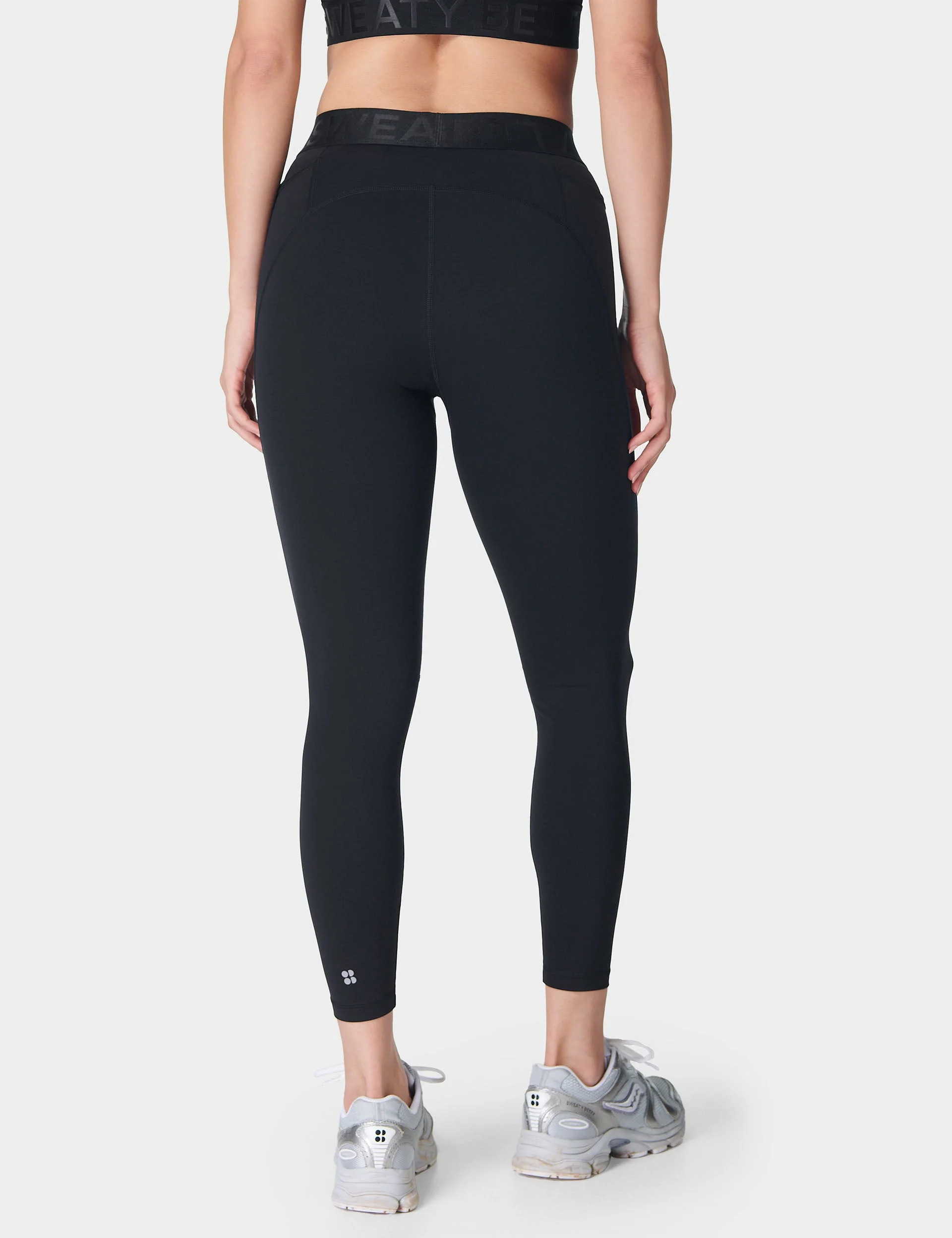 Power 7/8 Elastic Waist Gym Legging - Black