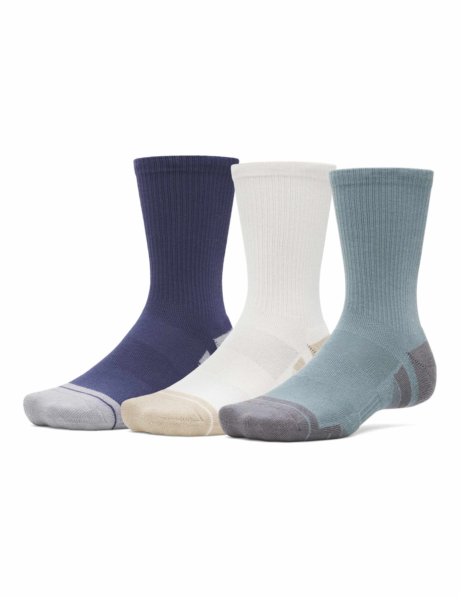 Performance Tech 3-Pack Crew Socks - Jasper Blue/Summit White/Castlerock