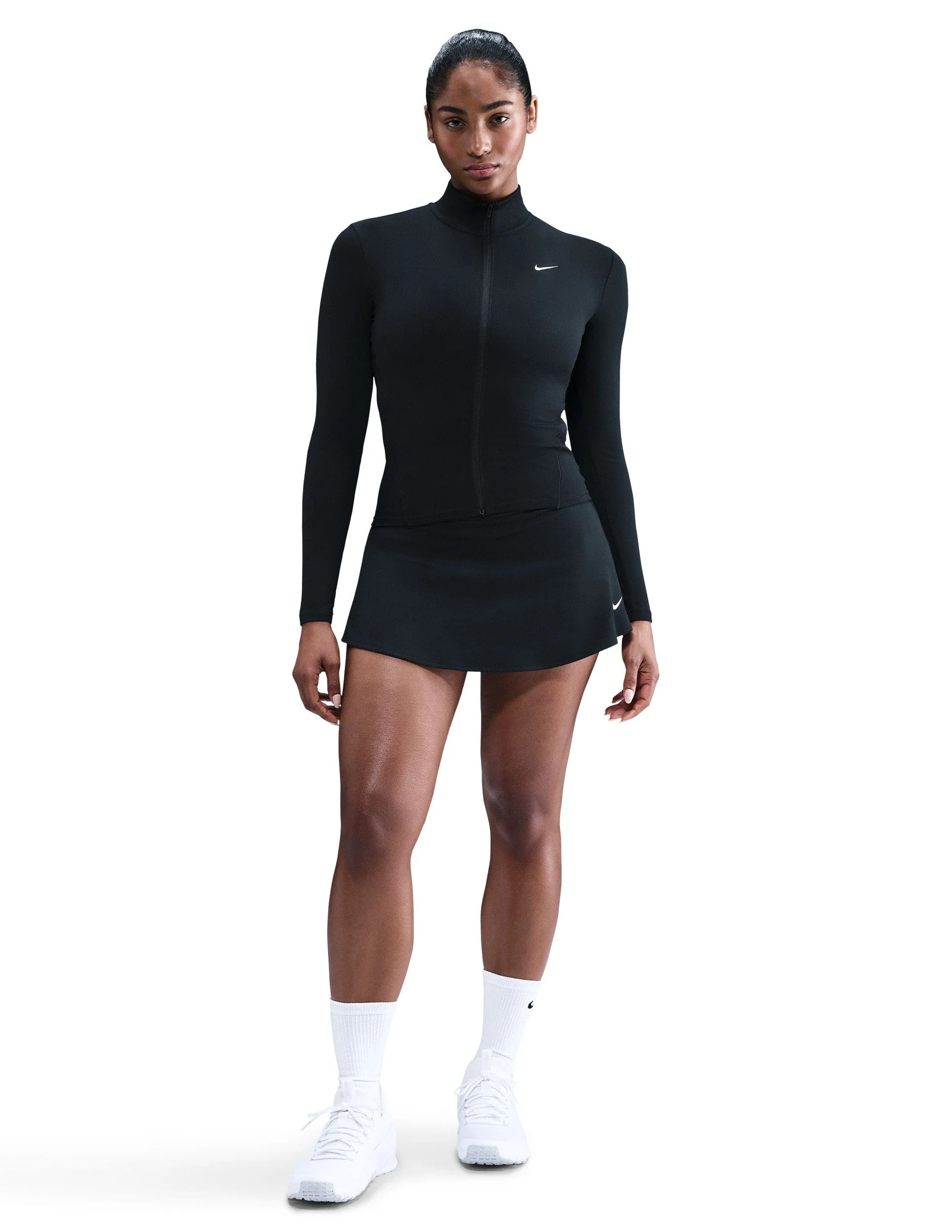 One Fitted Dri-FIT Full-Zip Jacket - Black/White