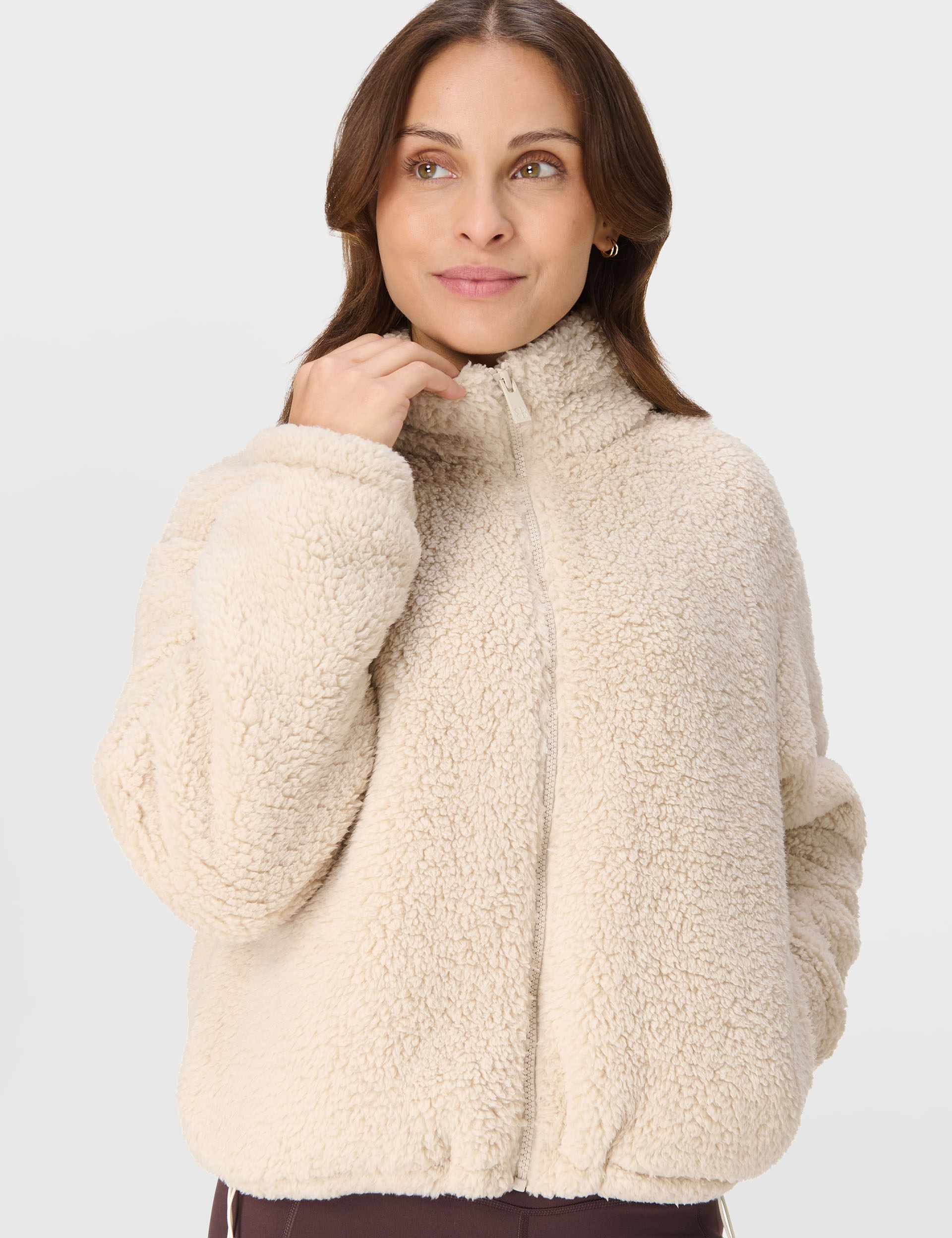 Canyon Fleece Zip Up - Barley Beige