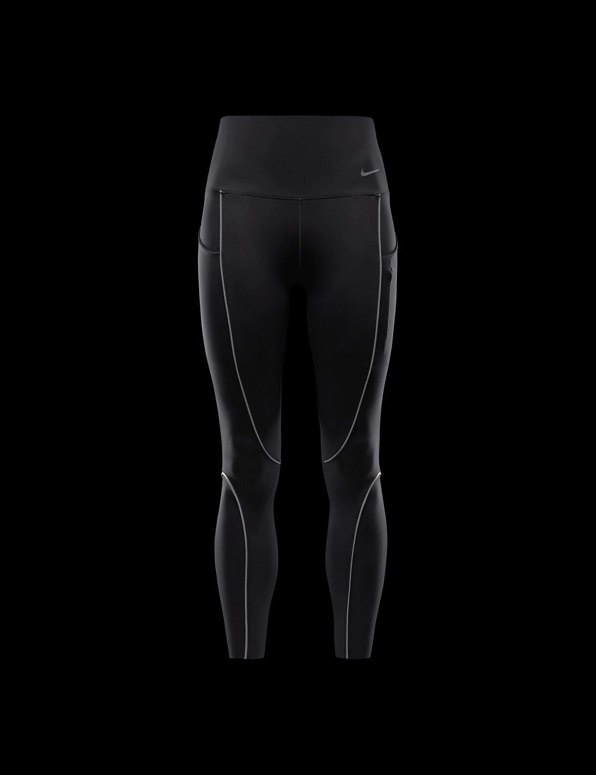 Go High Waisted 7/8 Leggings with Pockets - Black