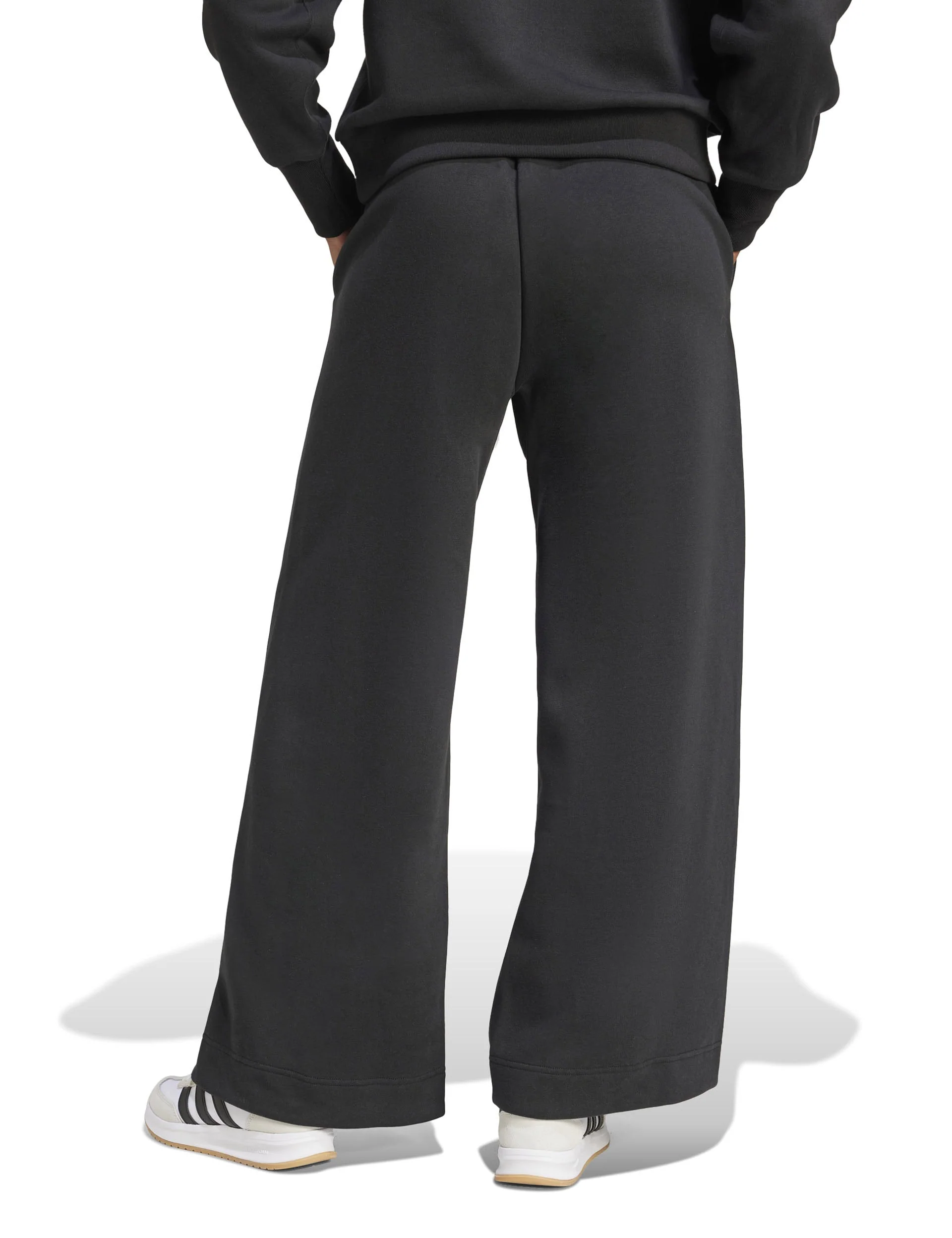 ALL SZN Fleece Loose Wide-Leg Pants - Black