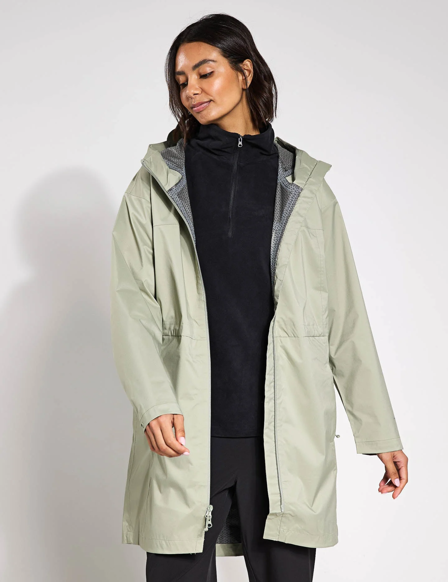 Weekend Adventure II Long Waterproof Jacket - Safari
