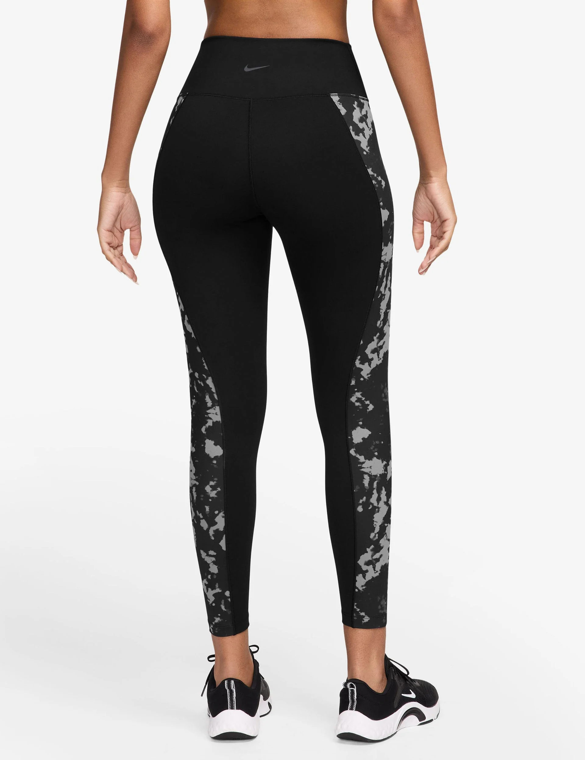 W Nk One Df Hr 7/8 Tight AopBLACK/BLACK/BLACK