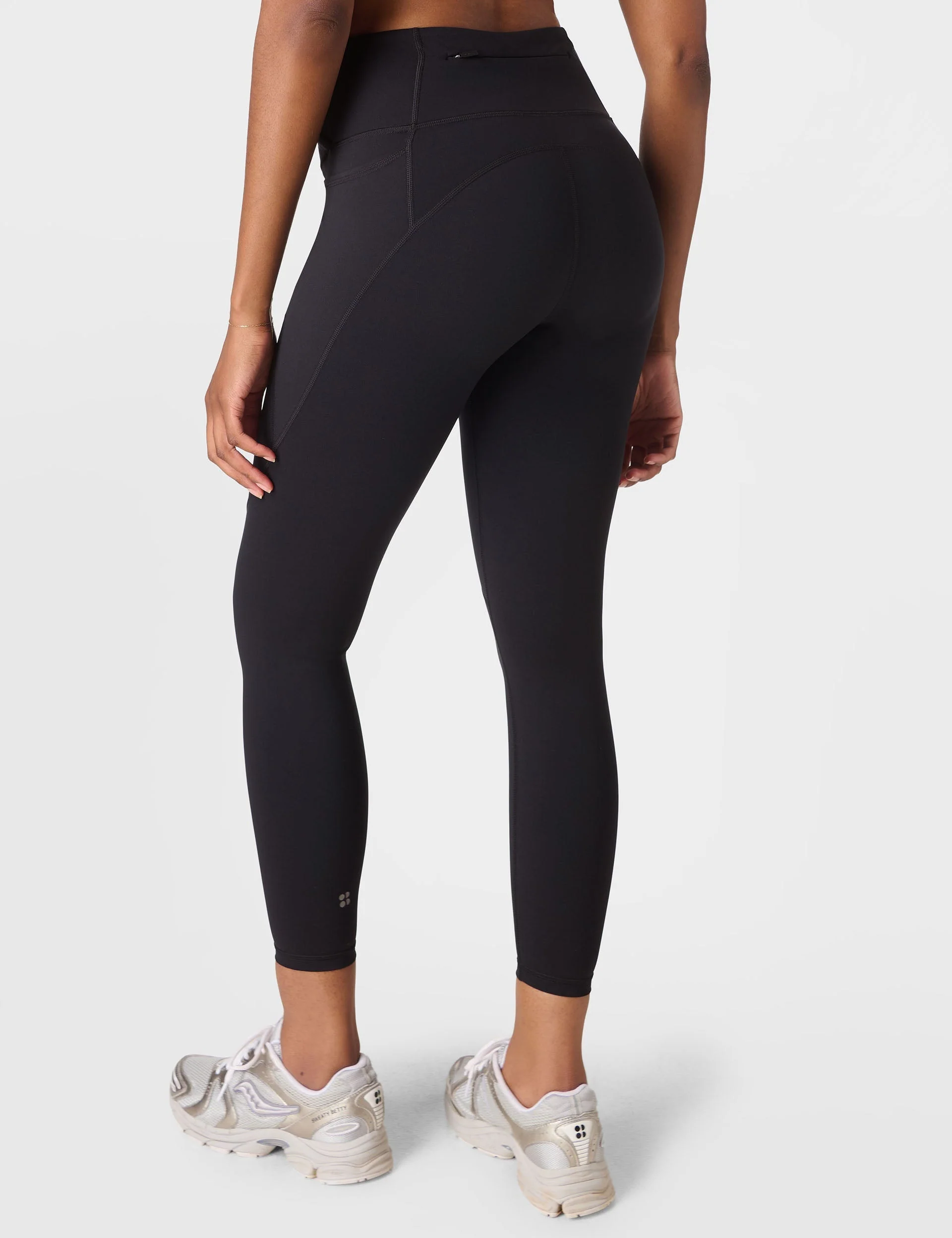 Power 7/8 Wrap Waist Gym Leggings - Black