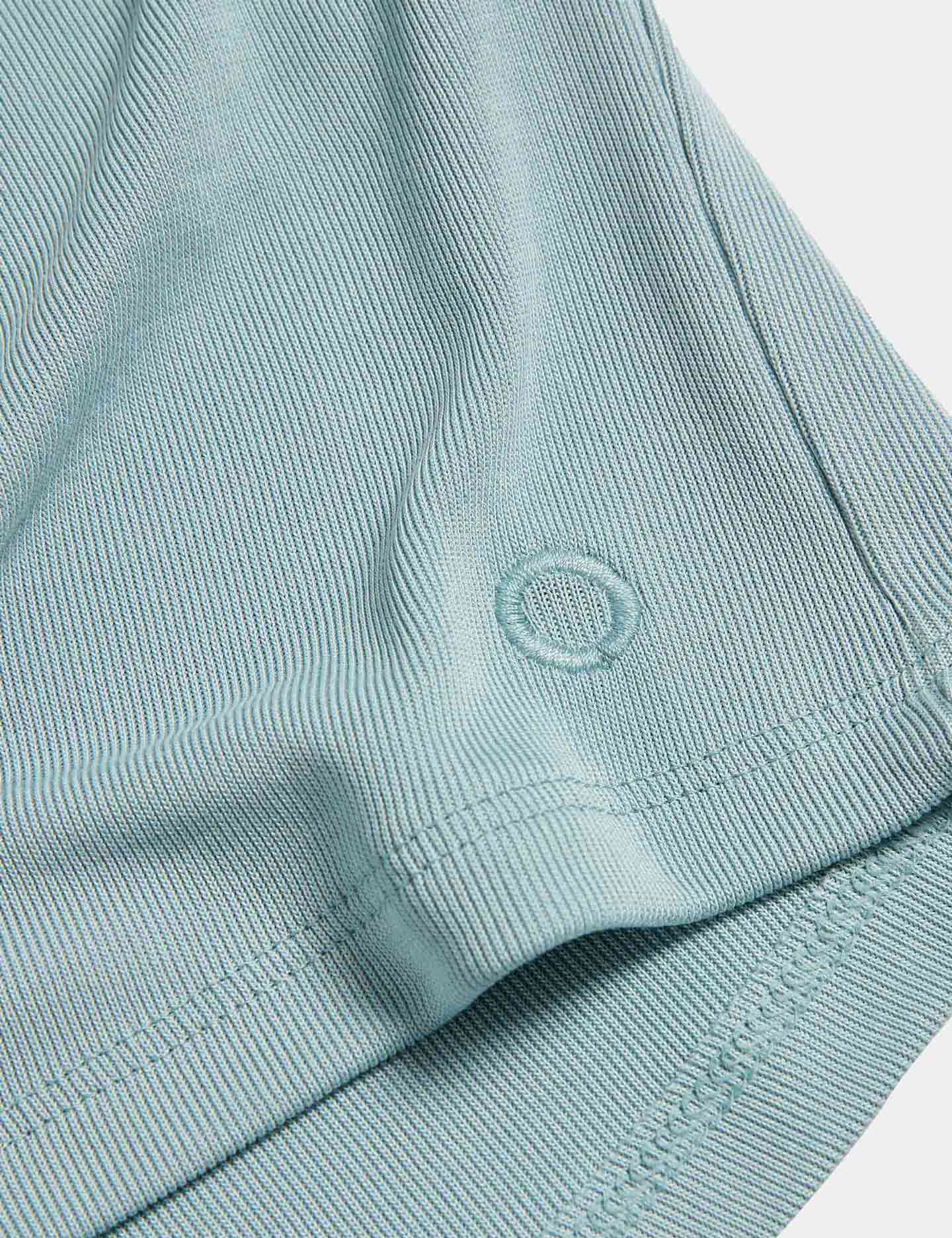 Modal Rich Ribbed Relaxed High Waisted Yoga Shorts - Light Mint