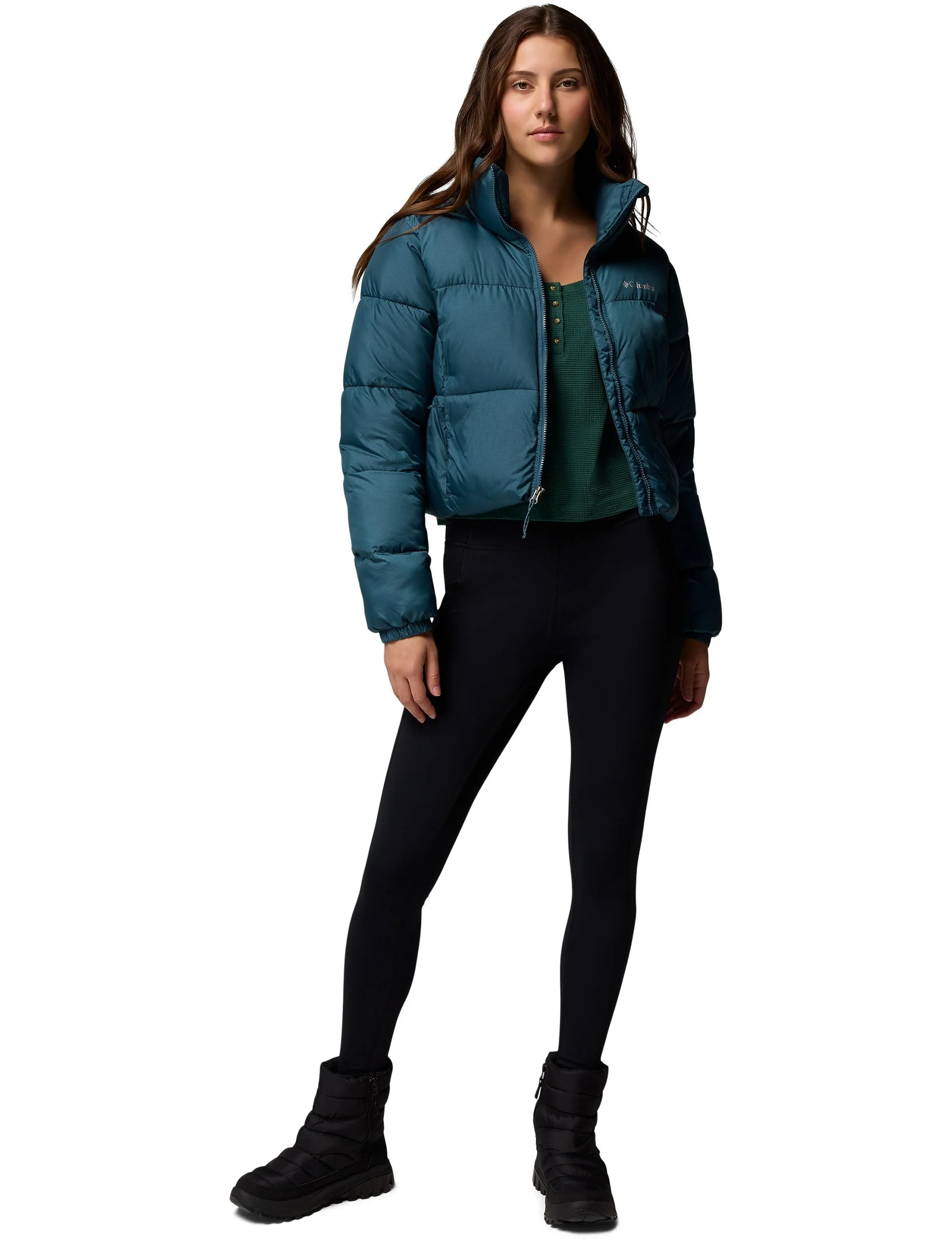 Puffect II Cropped Puffer Jacket - Everblue