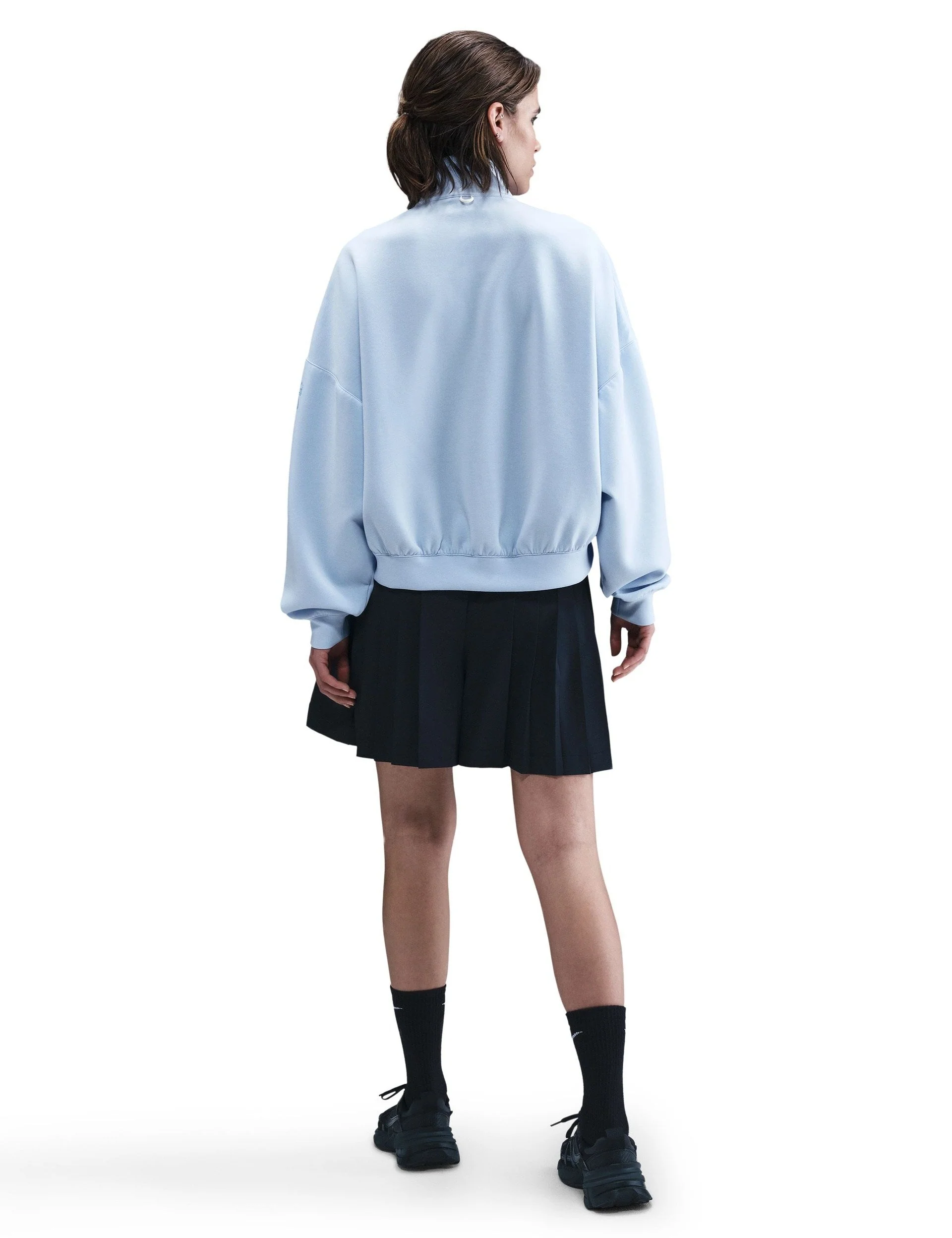 24.7 ImpossiblySoft Dri-FIT Oversized 1/2-Zip Top - Celestine Blue/Psychic Blue