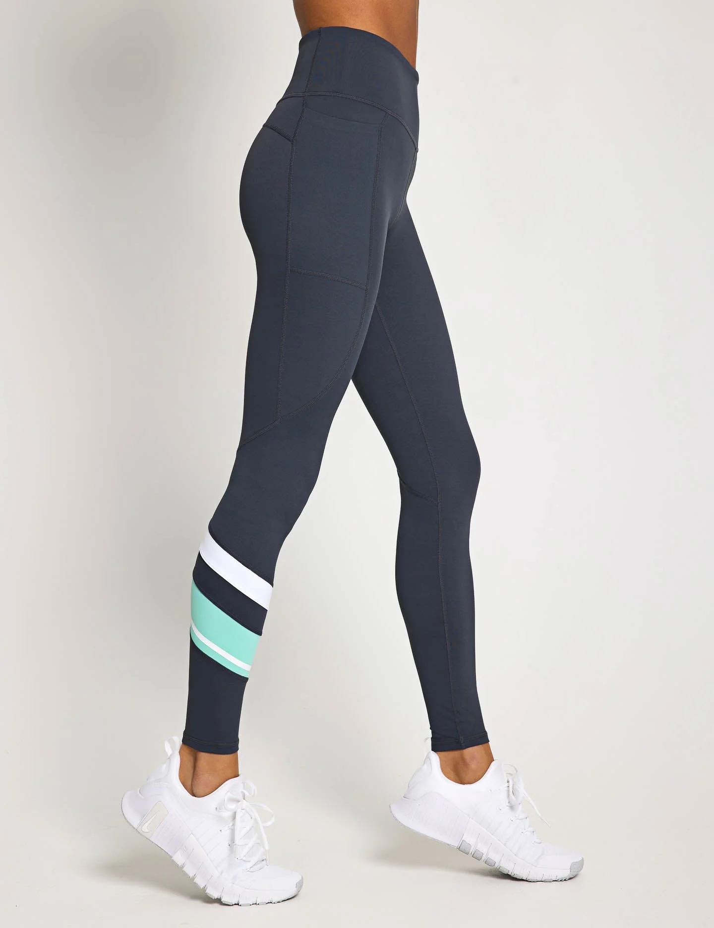 Limitless Legging - Charcoal/Teal