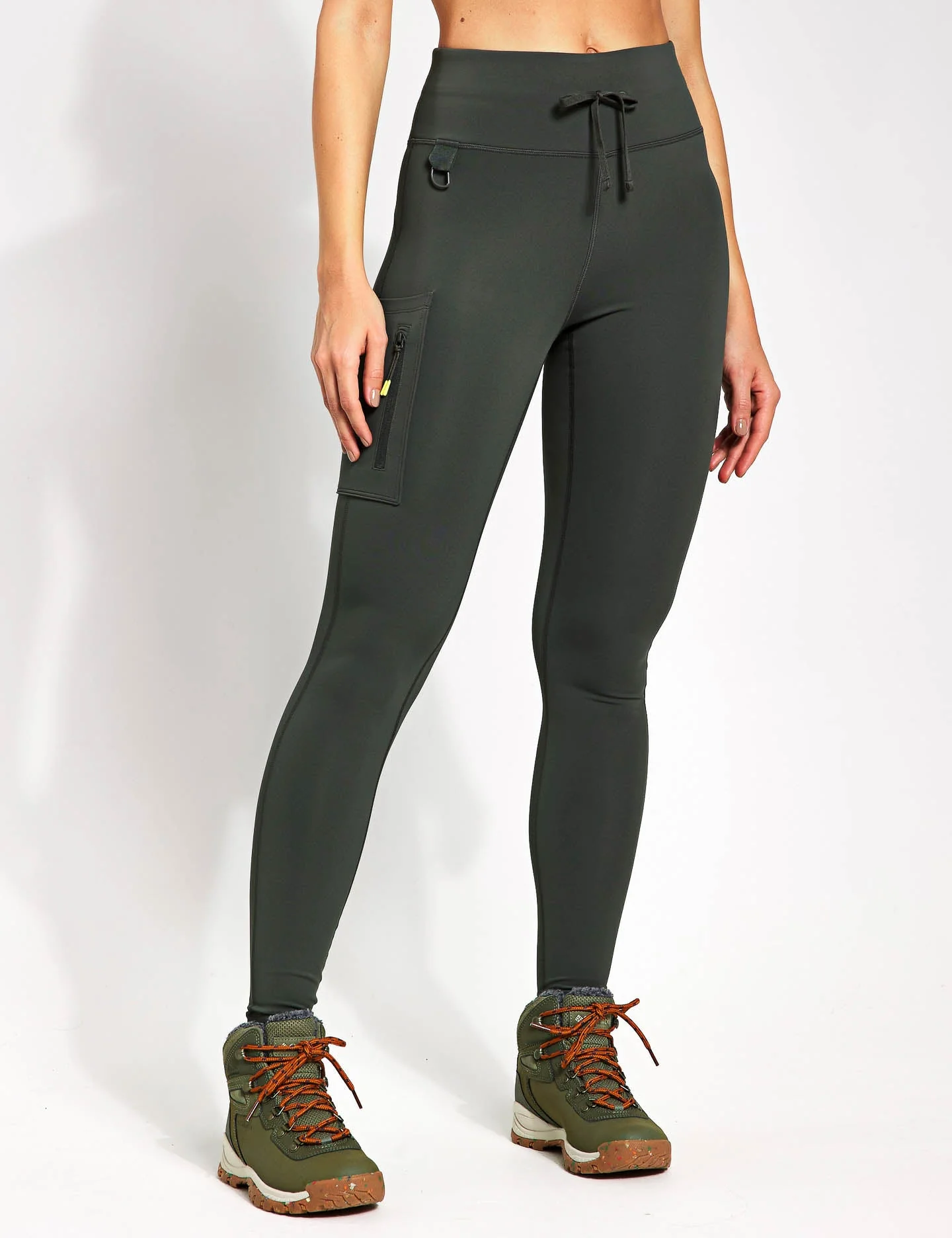 Go Discover Stormwear Walking Leggings - Dark Olive