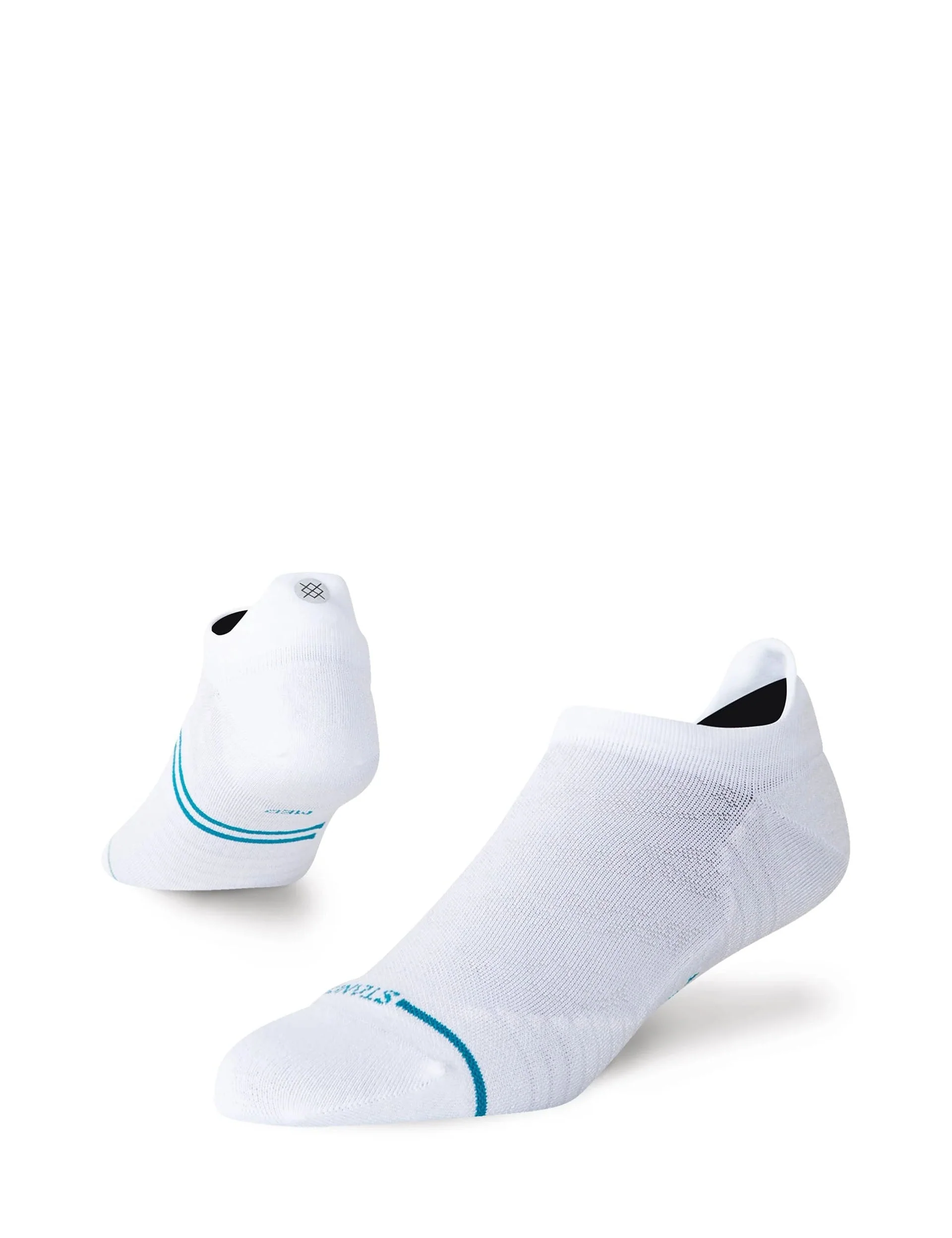 Run Ultra Light Tab Sock - White