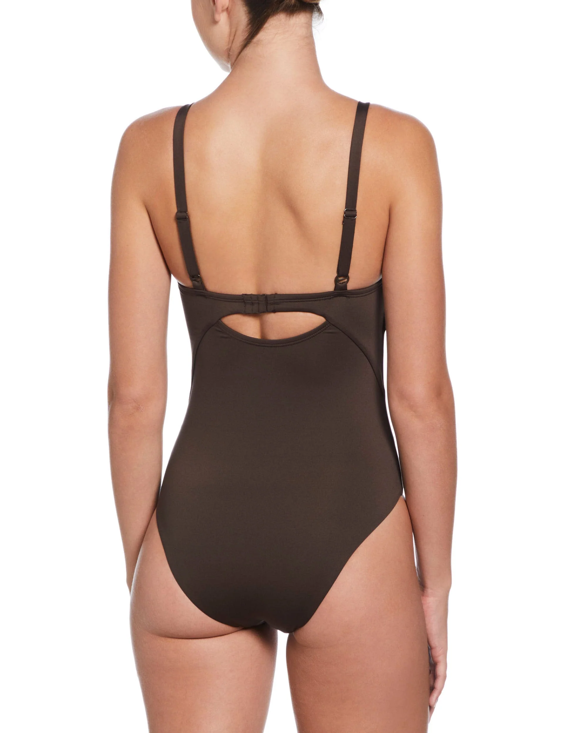Effortless Essential V-Neck One-Piece - Baroque Brown