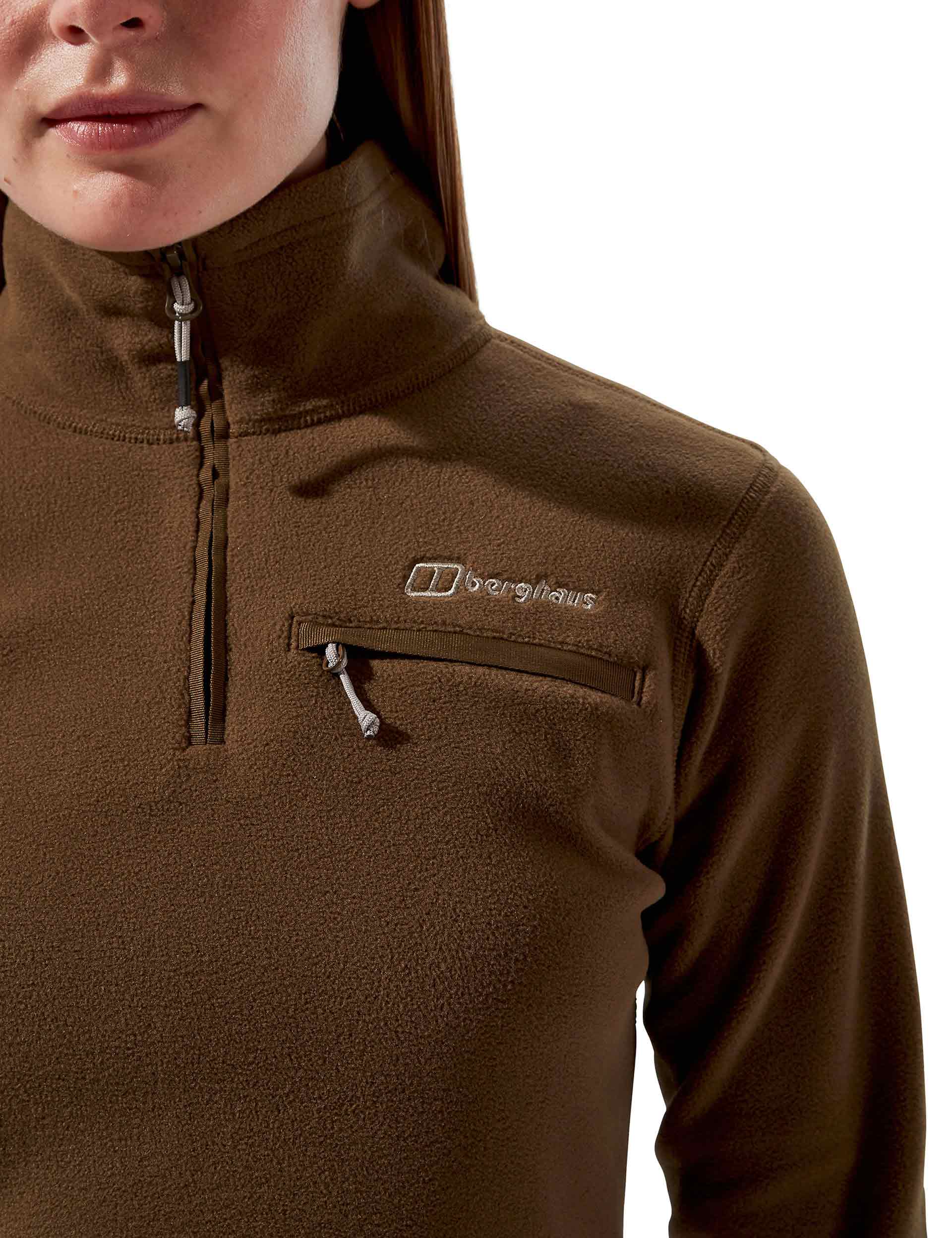 Prism 2.0 Micro Half Zip Fleece - Bark Brown