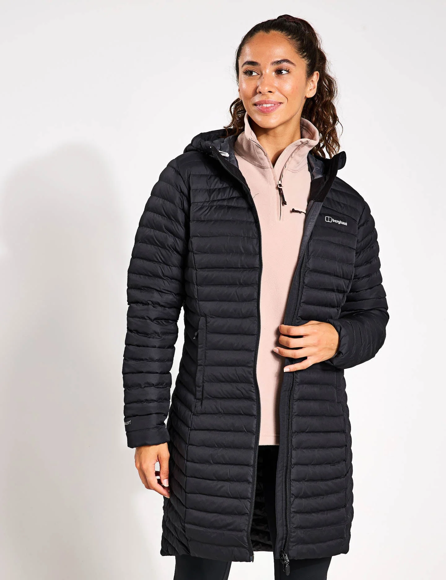 Nula Micro Jacket Long - Black