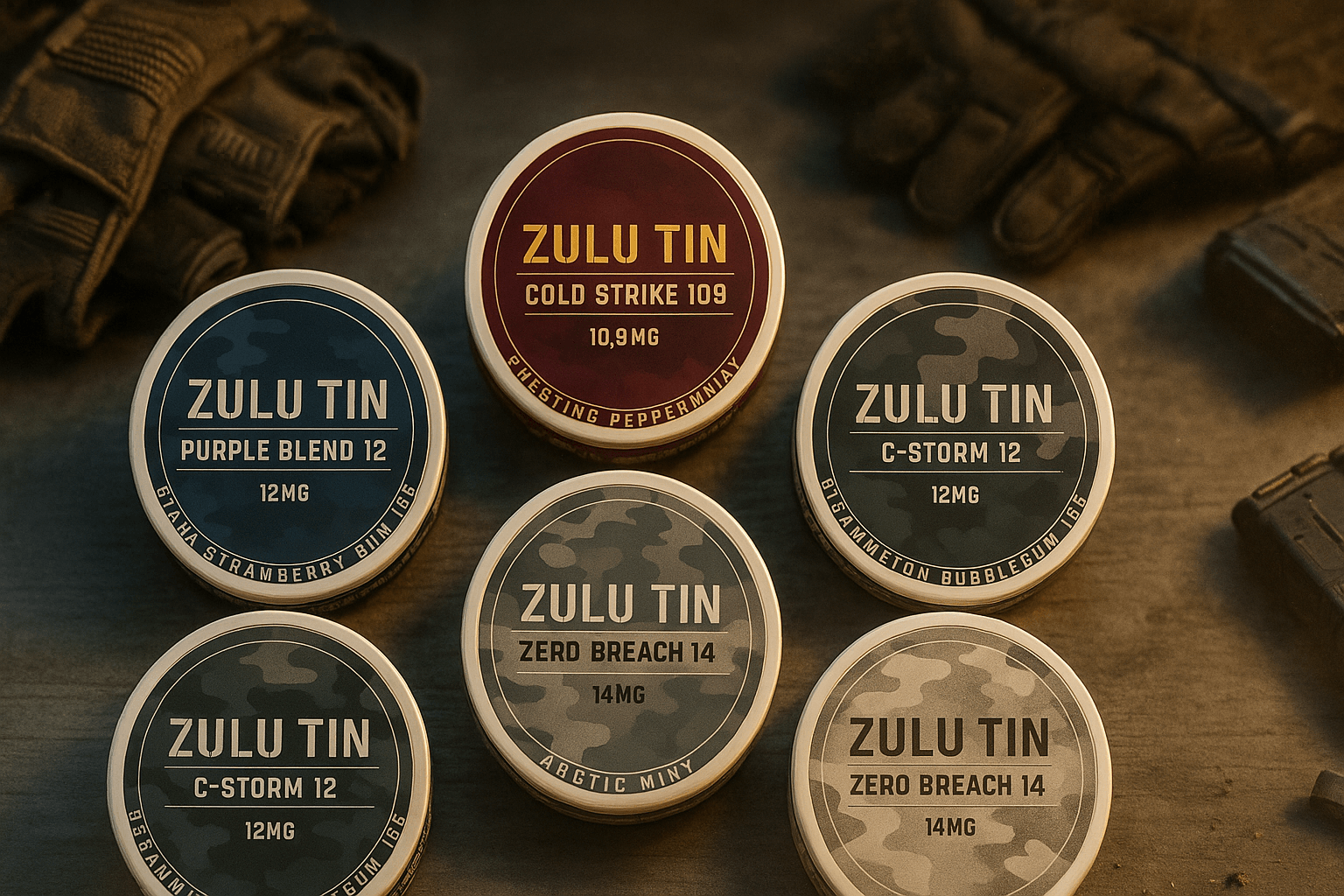 ZULU TIN · Complete 5-Pack (Full Tactical Flavor Set) - ZULUTIN