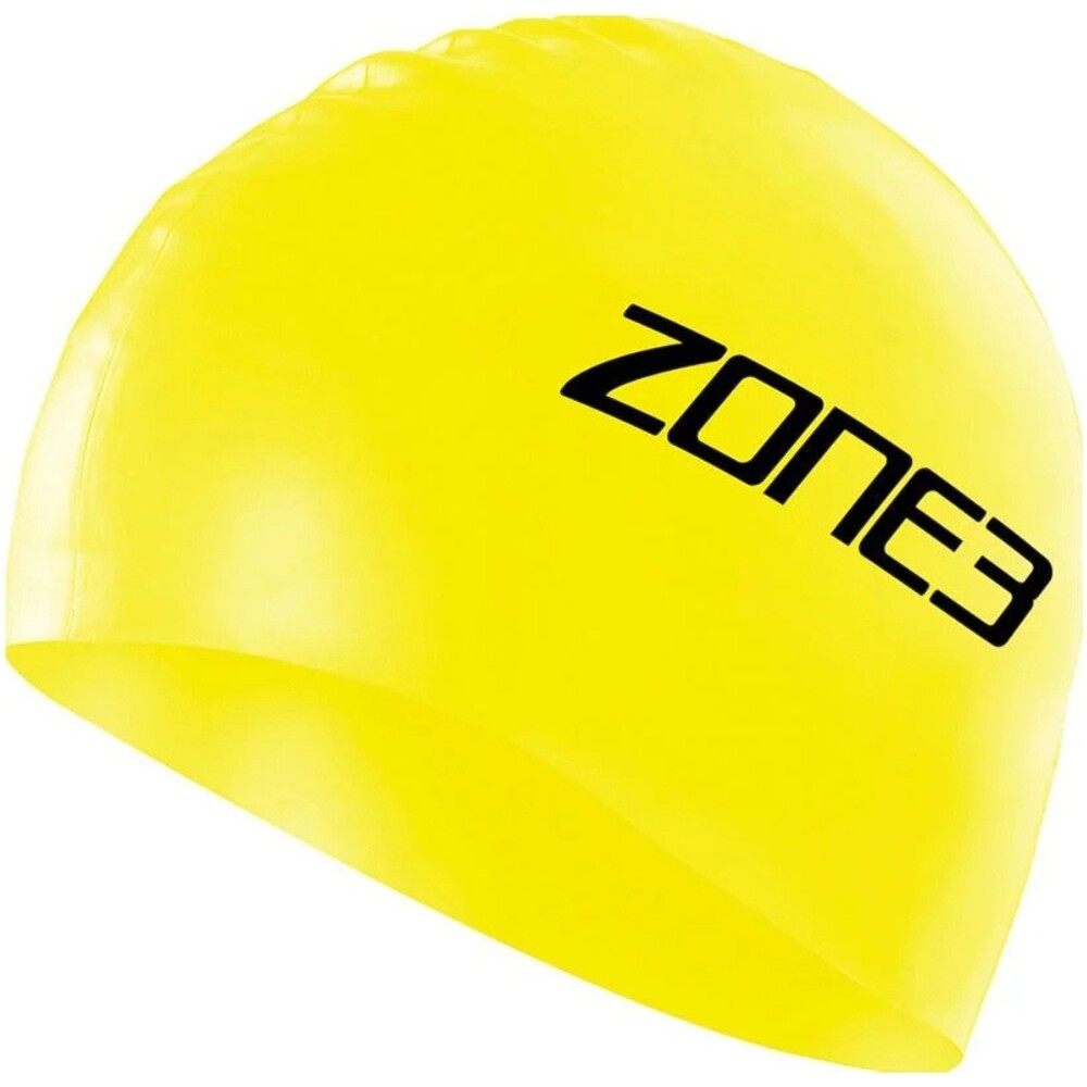 ZONE3 Silicone Swim Cap Yellow