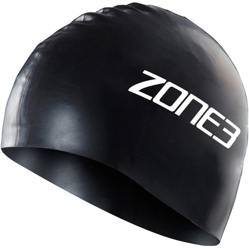 ZONE3 Silicone Swim Cap Black
