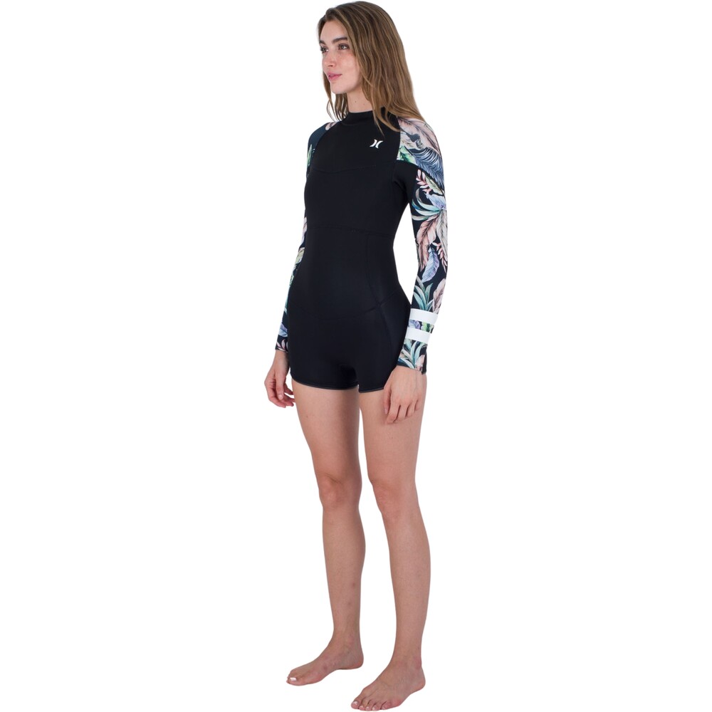 Hurley Womens Advant 2mm Back Zip Shorty Springsuit Wispy