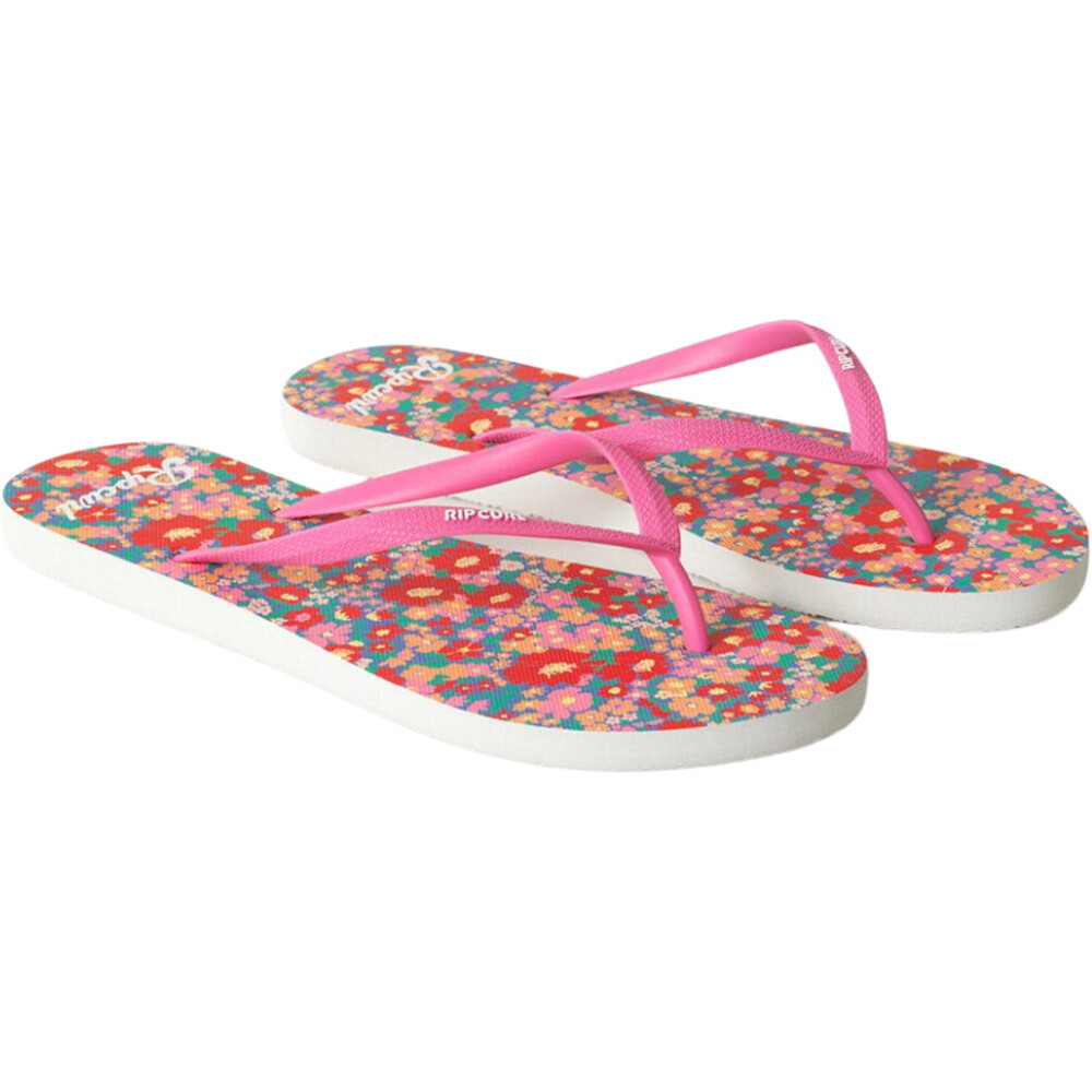 Rip Curl Womens Mixed Bloom Open Toe Flip Flop Pink