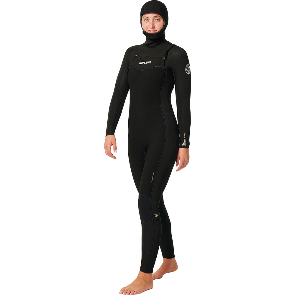 Rip Curl Womens Dawn Patrol 5/4mm Chest Zip Hooded Wetsuit