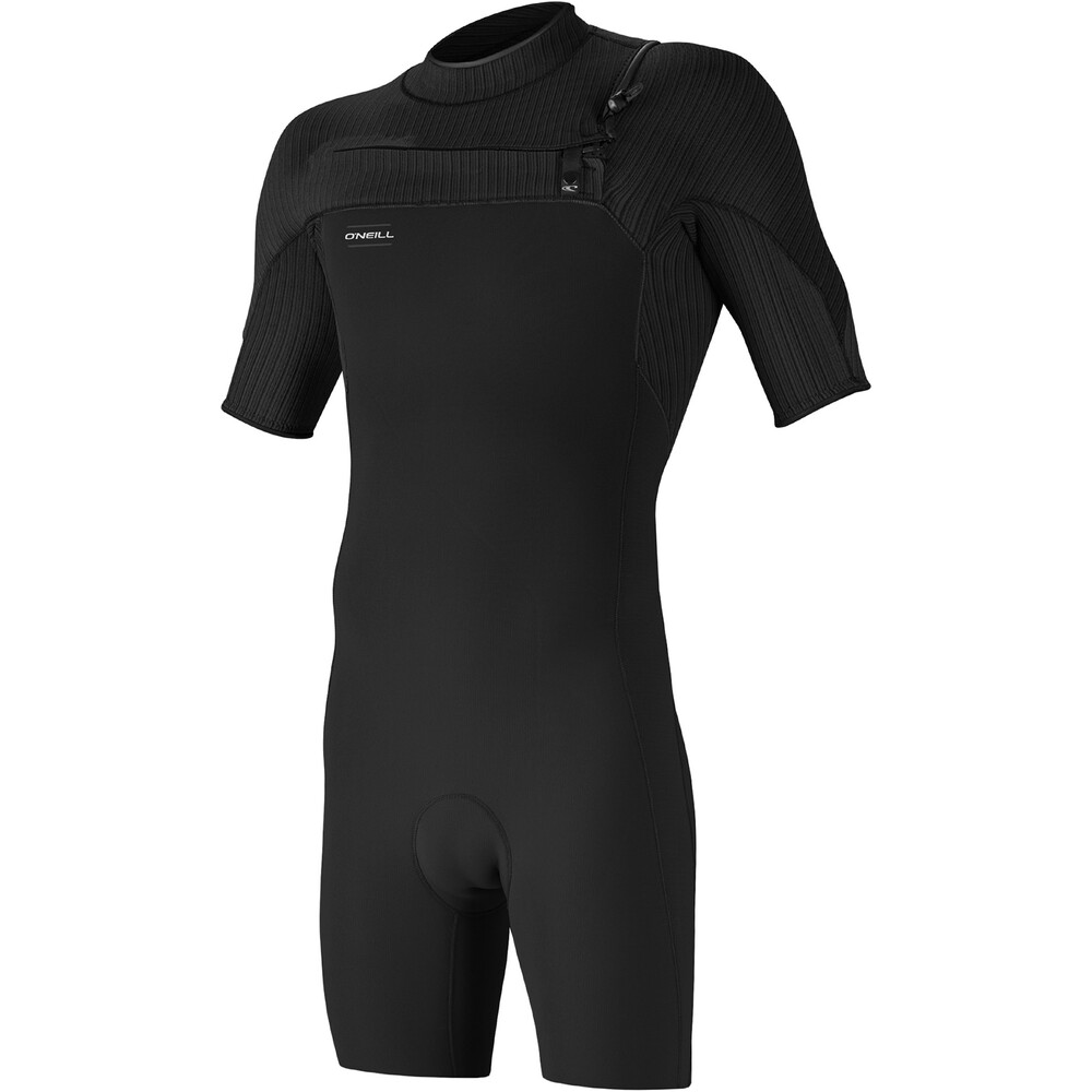 ONeill Mens Hyperfreak 2mm Chest Zip GBS Shorty Wetsuit