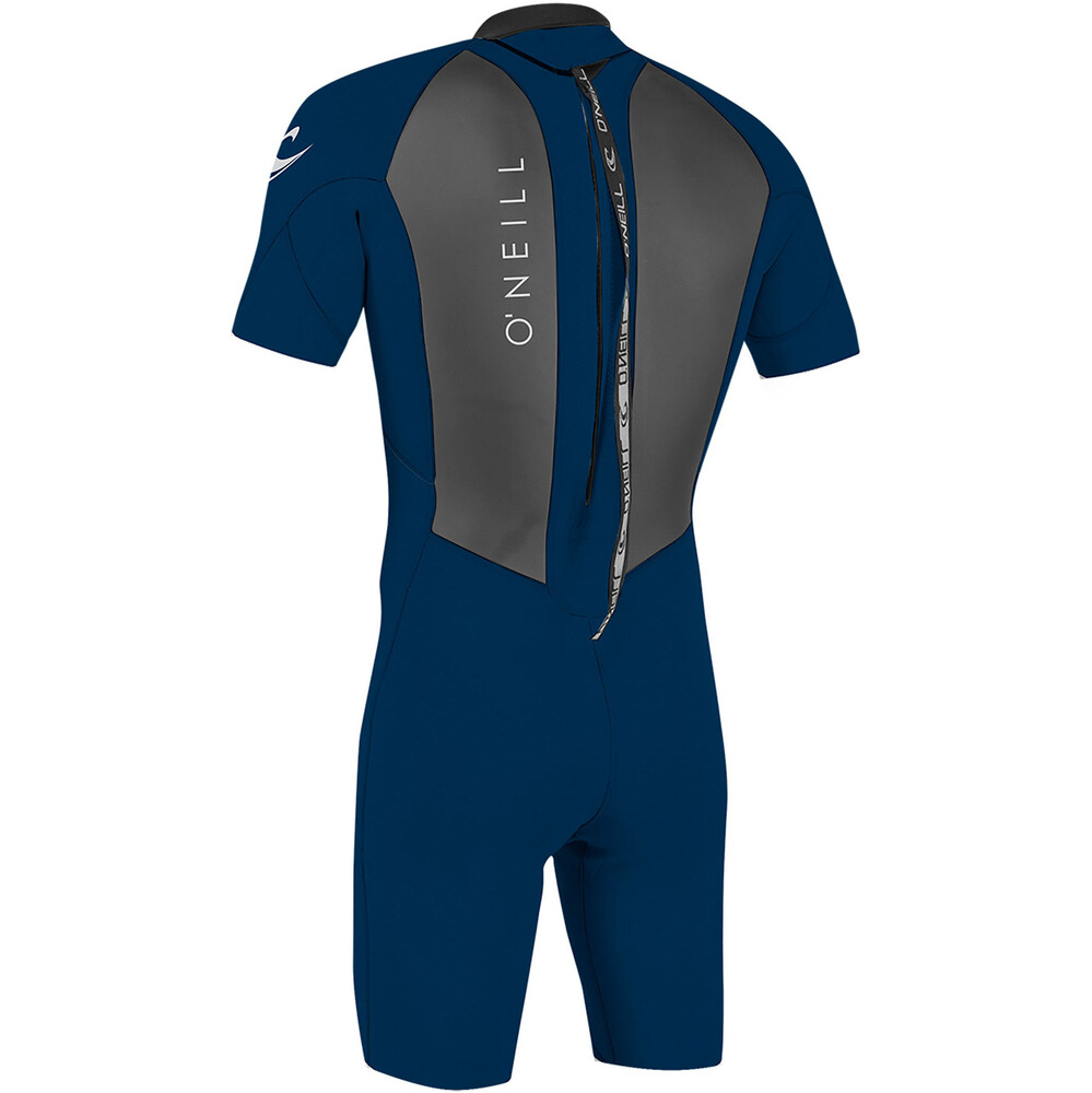 ONeill Mens Reactor II 2mm Back Zip Shorty Wetsuit Abyss