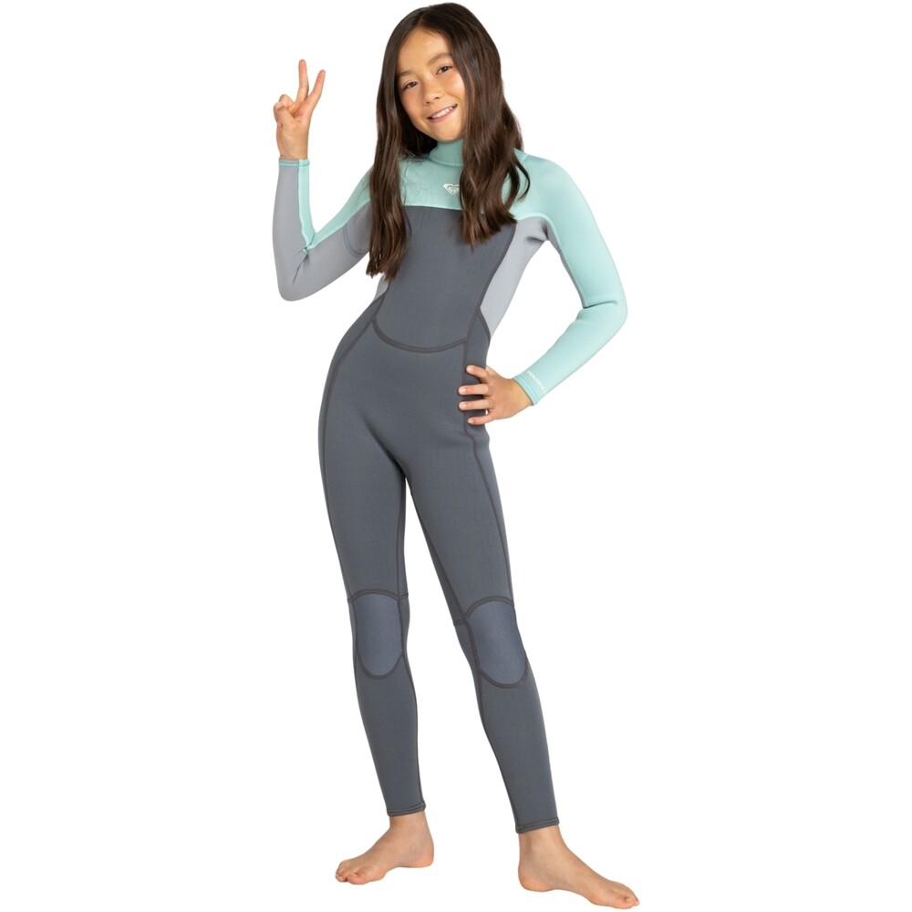 Roxy Junior Prologue 4/3mm Back Zip Wetsuit Ice Green