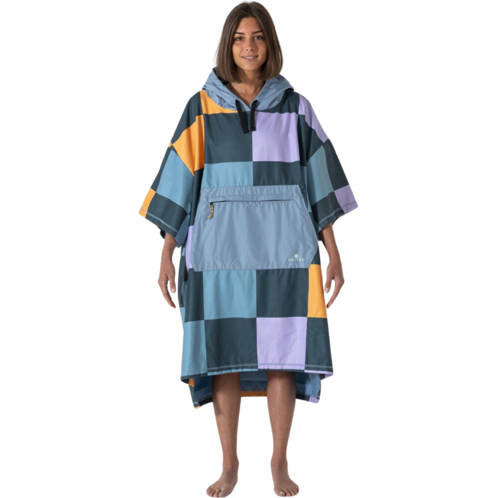 Voited Microfiber Poncho Cheeckers