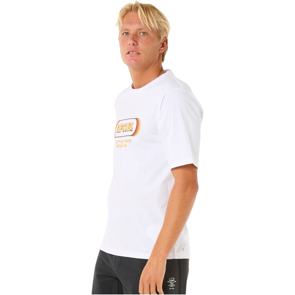 Rip Curl Mens Icons Of Surf Short Sleeve Rash Vest