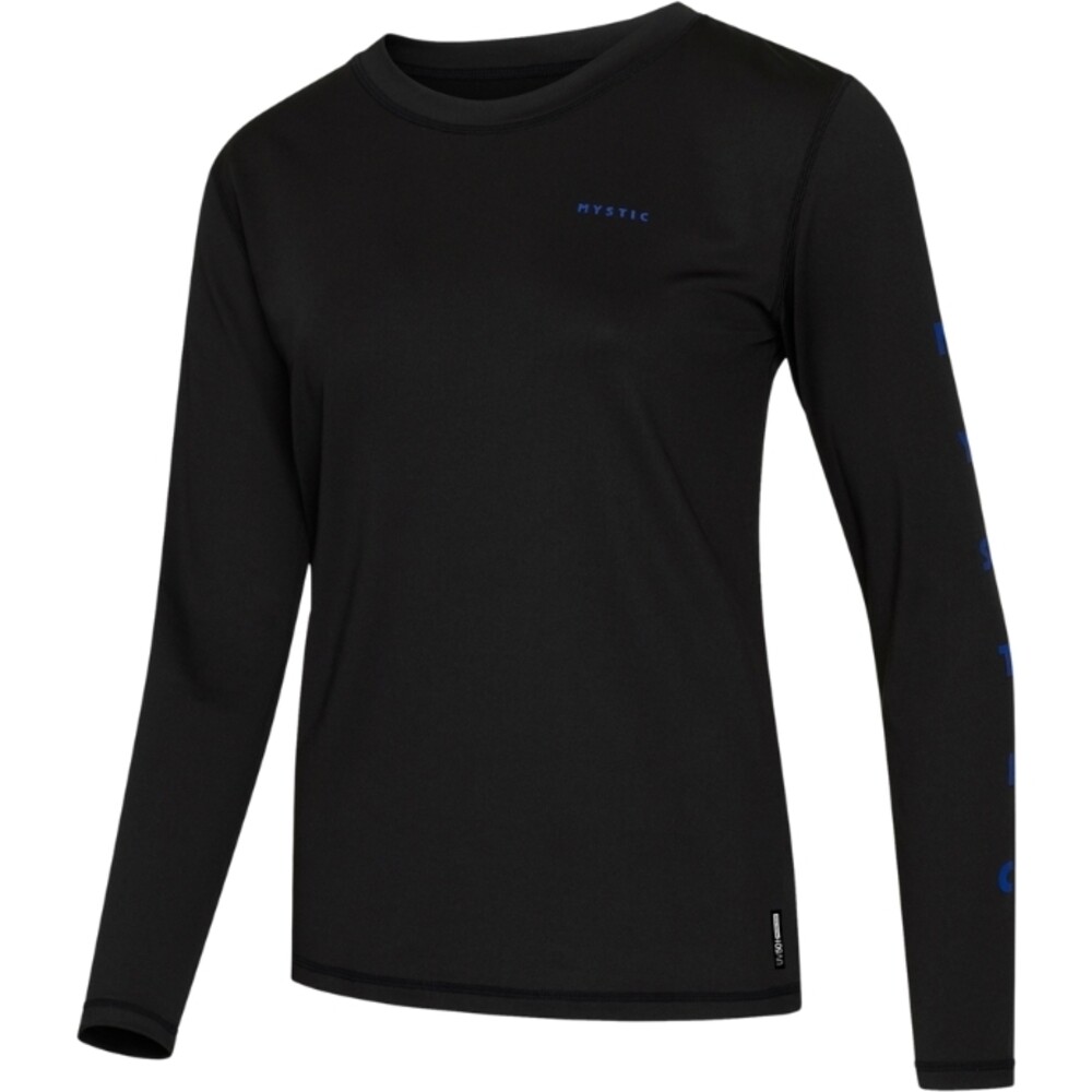 Mystic Womens Solstice Long Sleeve Rash Vest Black