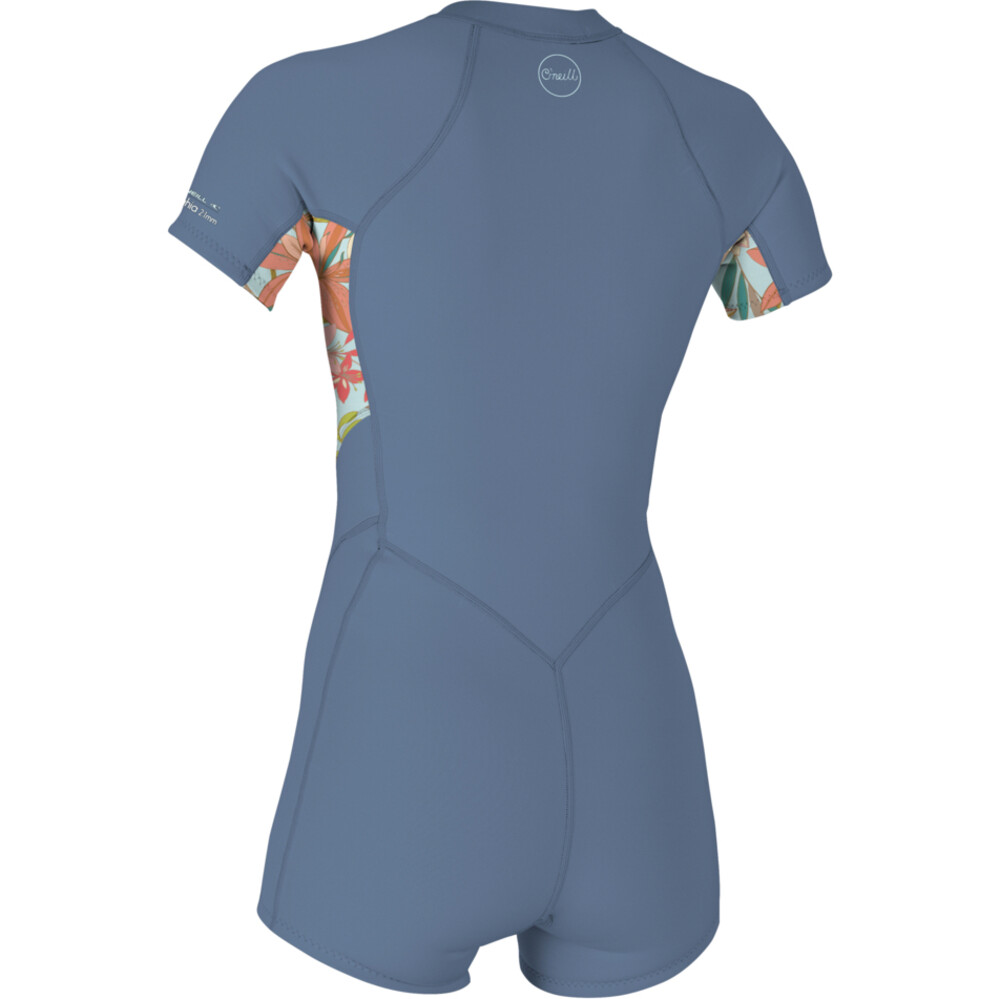 ONeill Womens Bahia 2/1mm Front Zip Springsuit Wetsuit