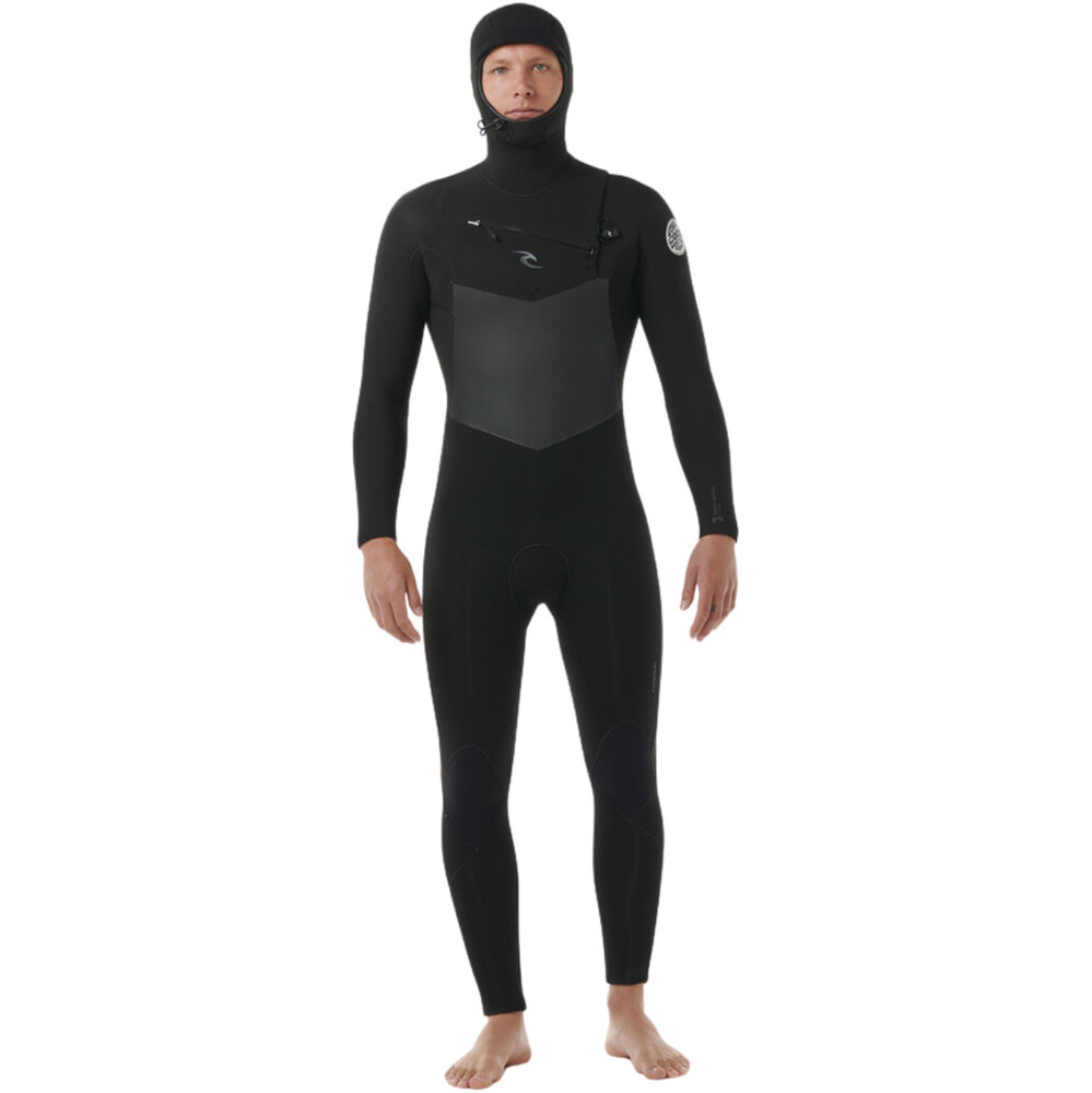 Rip Curl Mens Dawn Patrol 6/4mm Hooded Chest Zip Wetsuit