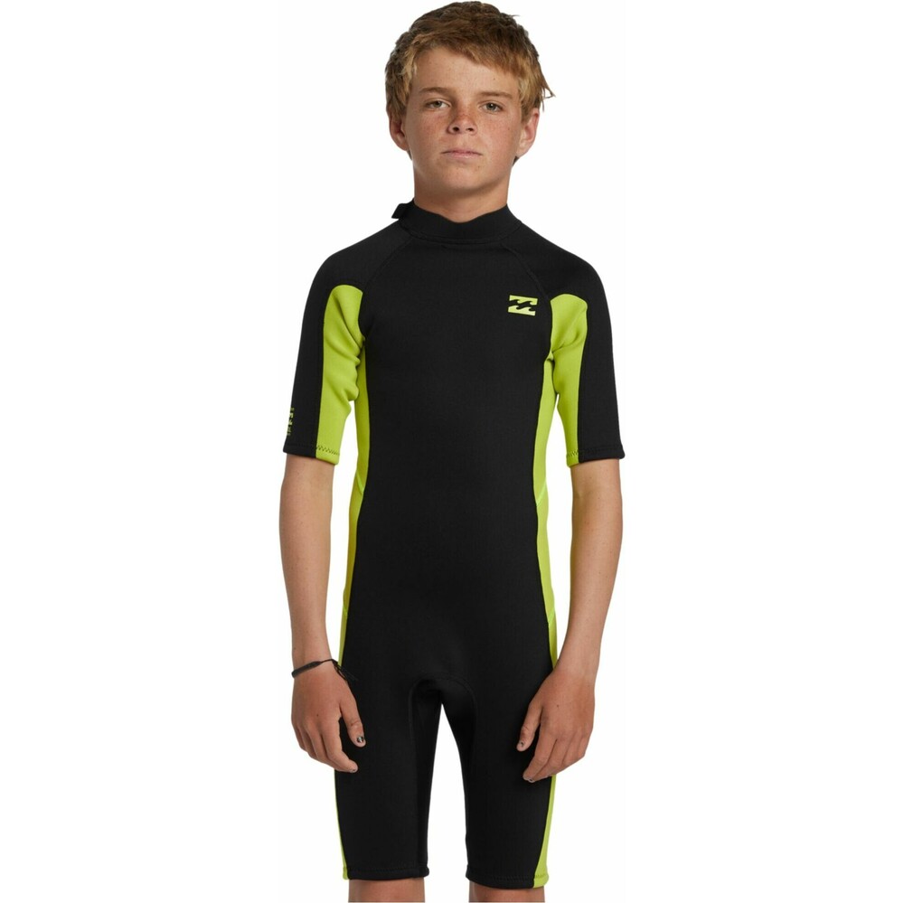 Billabong Boys Foil 2mm Back Zip Shorty Wetsuit