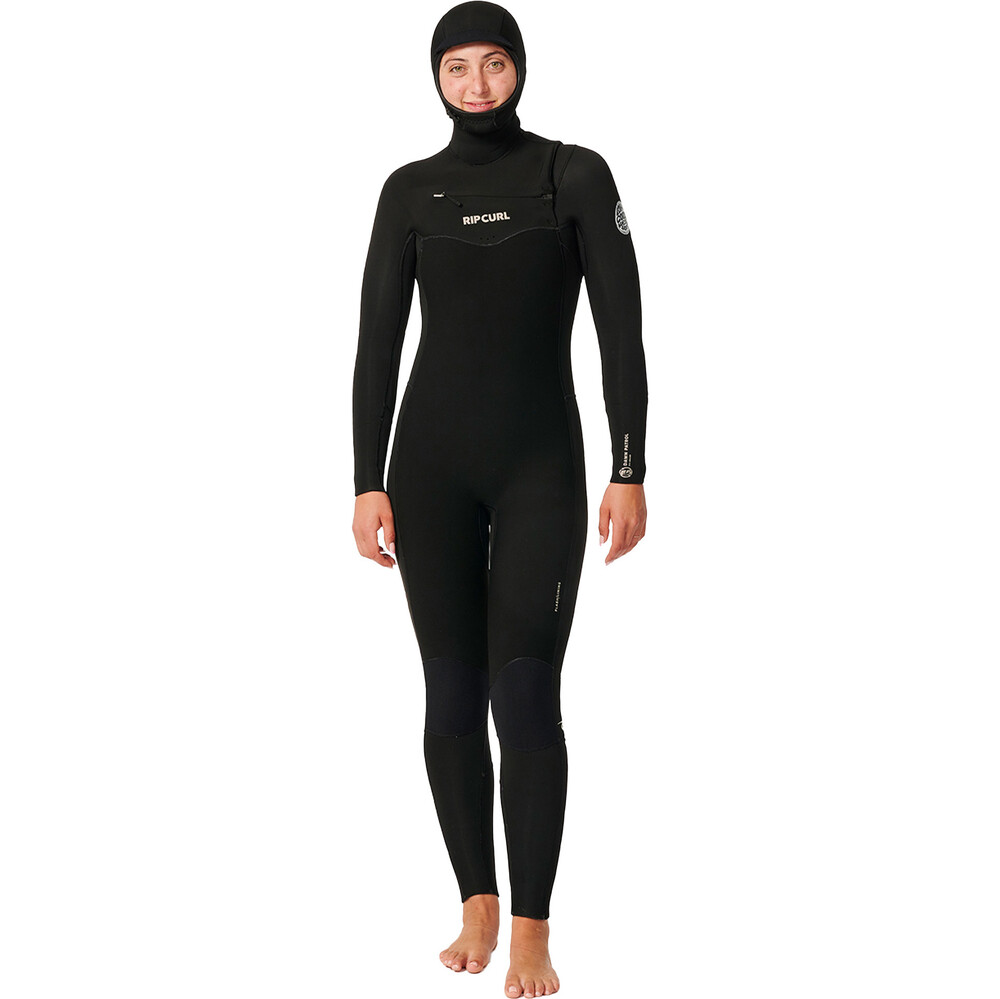Rip Curl Womens Dawn Patrol 5/4mm Chest Zip Hooded Wetsuit
