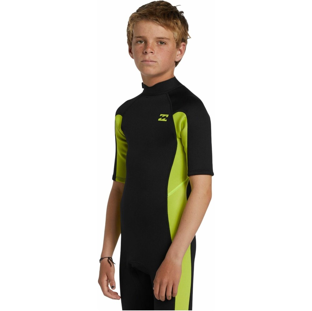 Billabong Boys Foil 2mm Back Zip Shorty Wetsuit
