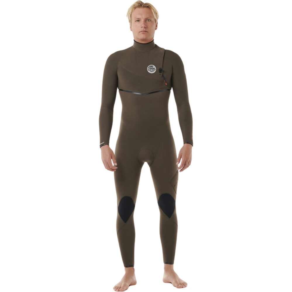 Rip Curl Mens Flashbomb Pro 4/3mm Zip Free Wetsuit Deep Rock