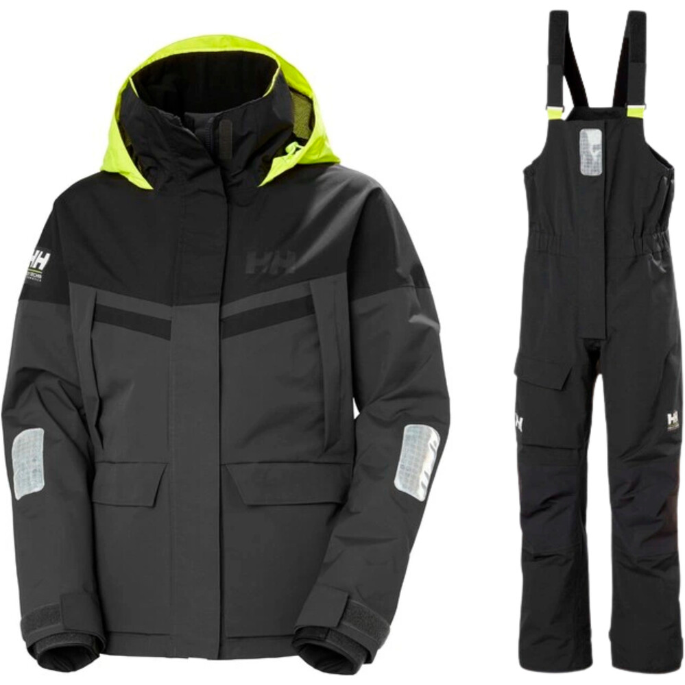 Helly Hansen Womens Pier 4.0 Jacket & Pier 4.0 Bib Ebony