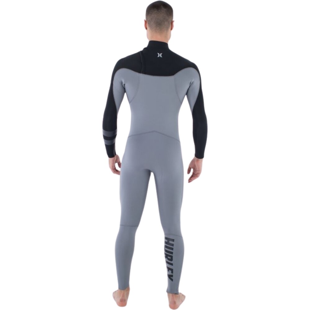 Hurley Mens Advant 4/3mm Chest Zip Wetsuit Iron Ore
