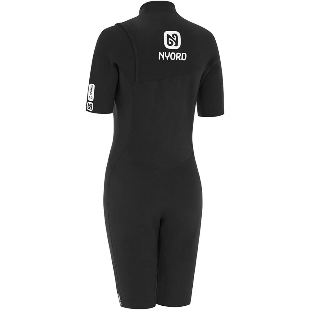 Nyord Womens Tempus 2/2mm Chest Zip Shorty Wetsuit