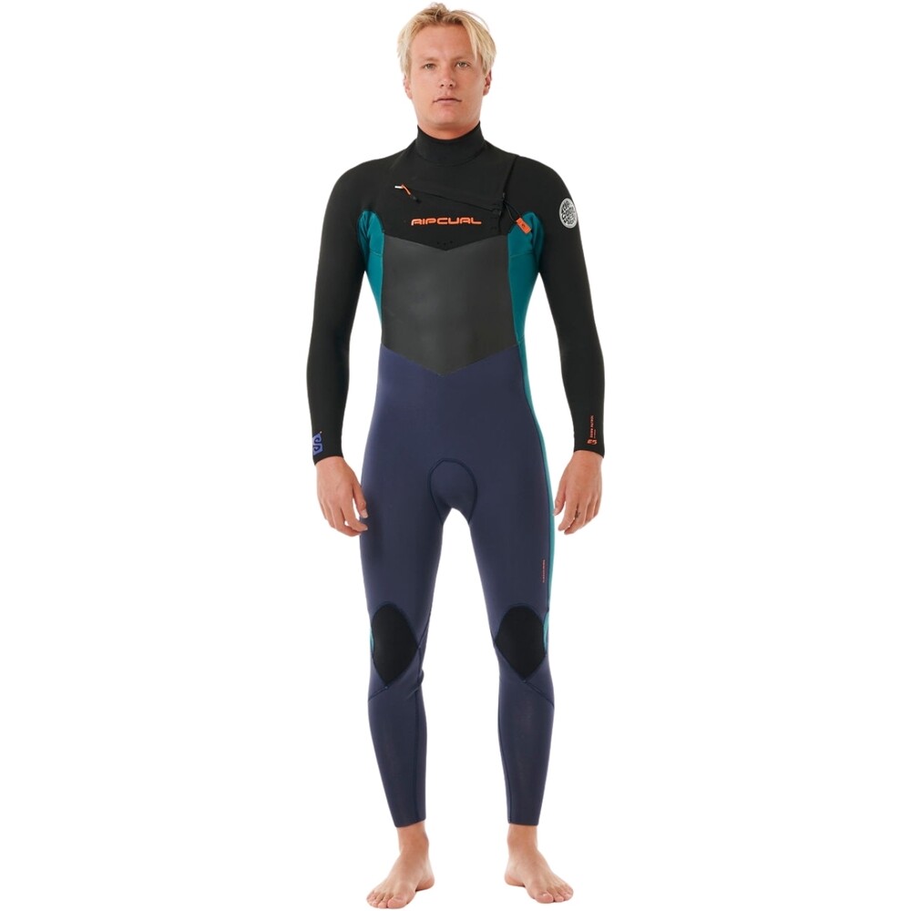 Rip Curl Mens Dawn Patrol 4/3mm Chest Zip Wetsuit