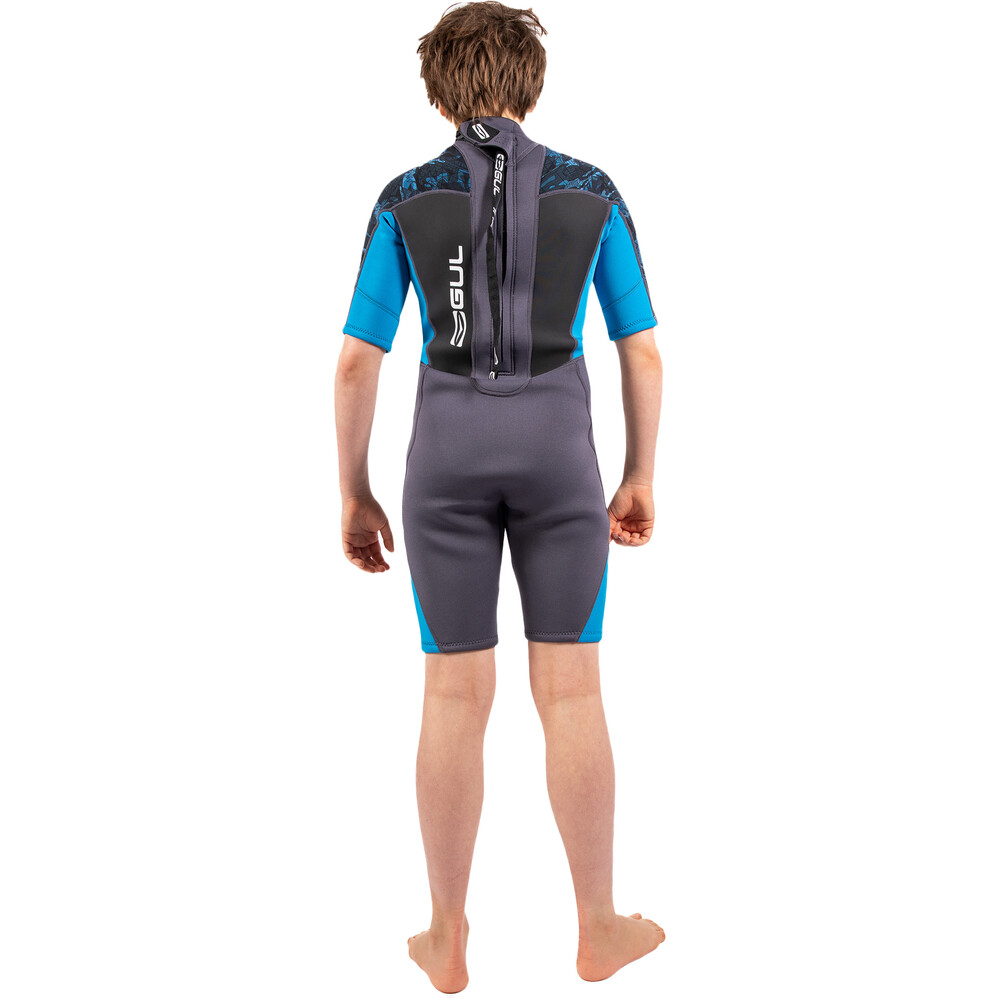 GUL Junior Response 3/2mm Back Zip Shorty Wetsuit