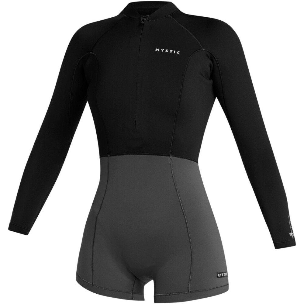 Mystic Womens Lunar Long Arm 2mm Front Zip Shorty Wetsuit