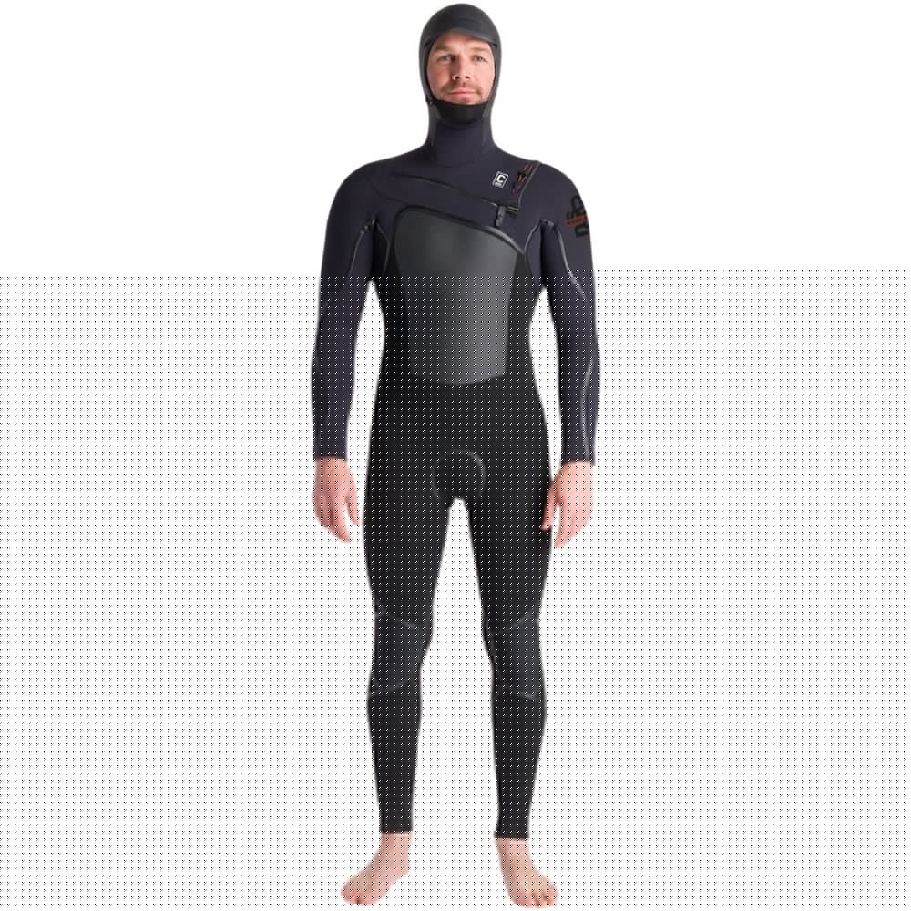 CSkins Mens NuWave Wired+ 6/5mm Chest Zip Hooded Wetsuit x