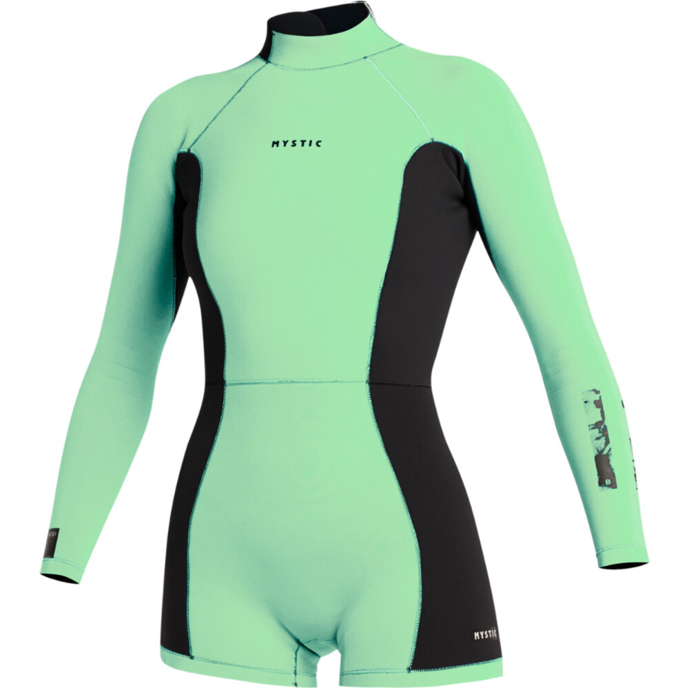 Mystic Womens Lunar BK Longarm 2/2mm Back Zip Shorty Wetsuit