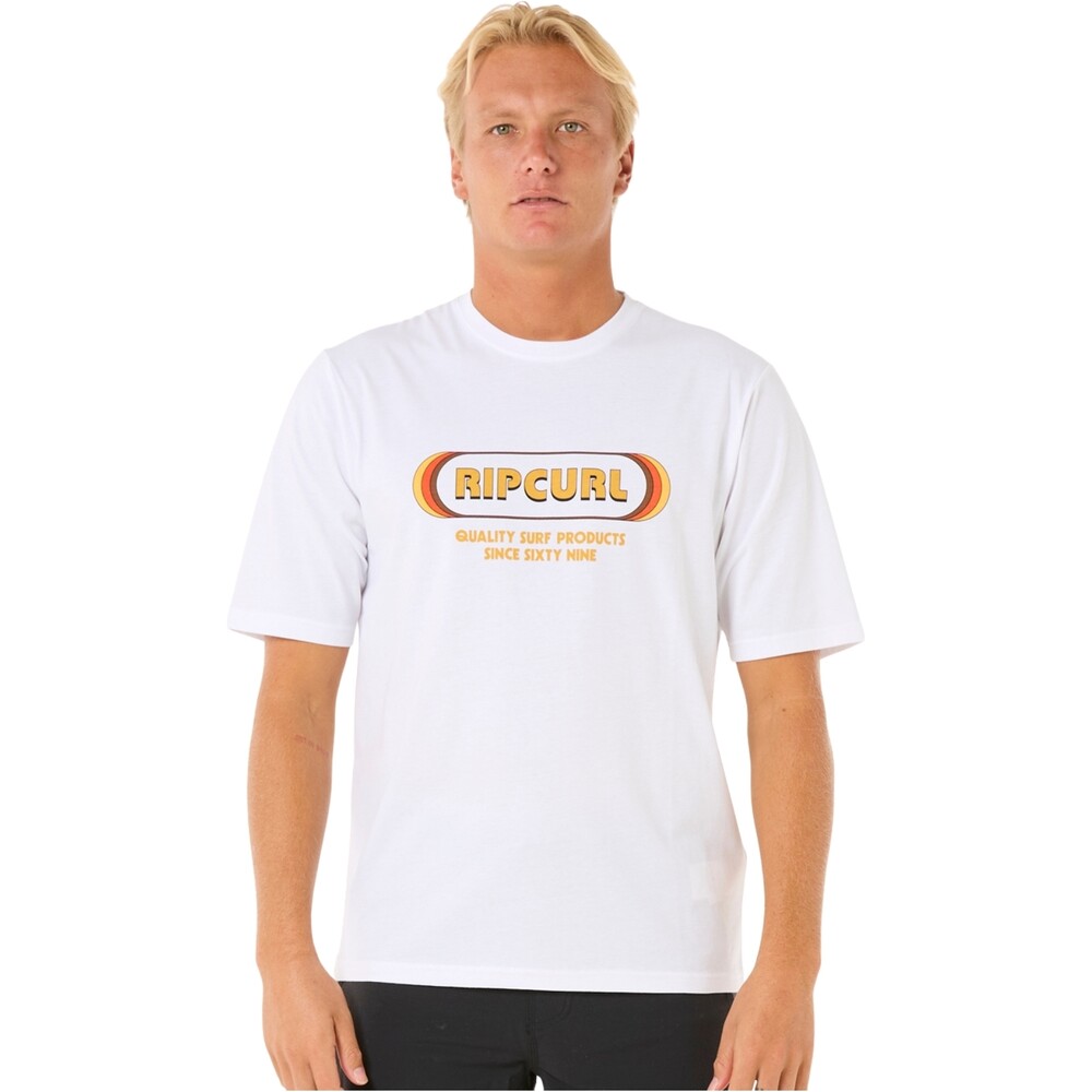 Rip Curl Mens Icons Of Surf Short Sleeve Rash Vest