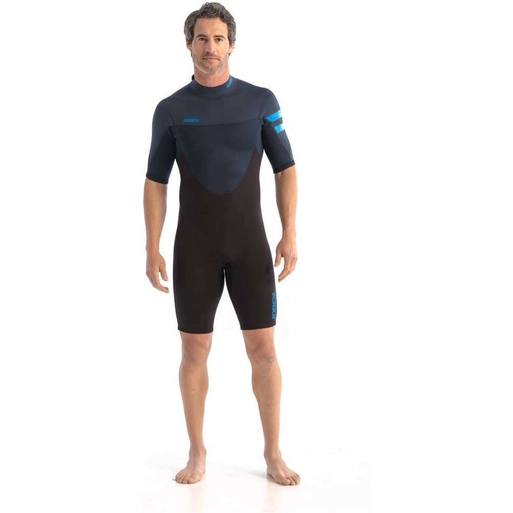 JOBE Mens Perth 3/2mm Shorty Back Zip Wetsuit Blue