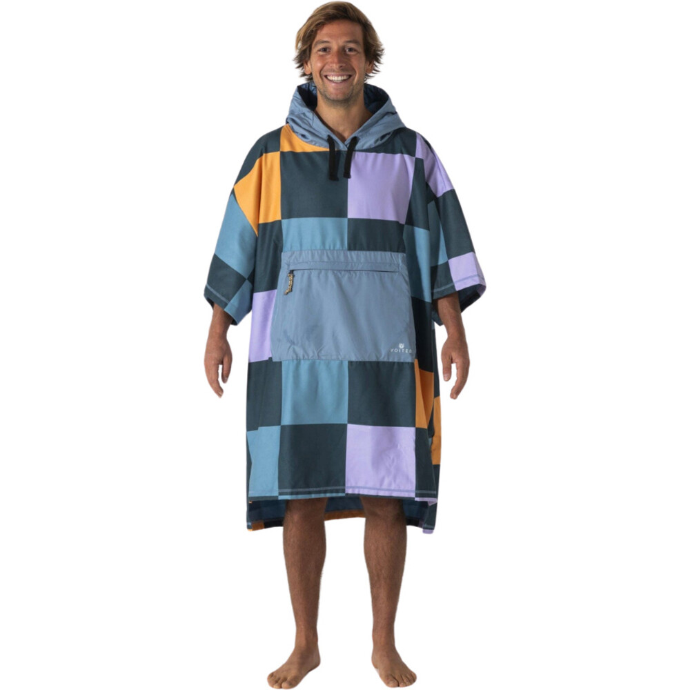 Voited Microfiber Poncho Cheeckers