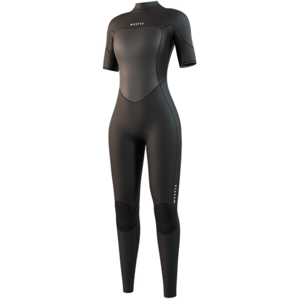 Mystic Womens Brand 3/2mm Short Arm Back Zip Flatlock Wetsuit