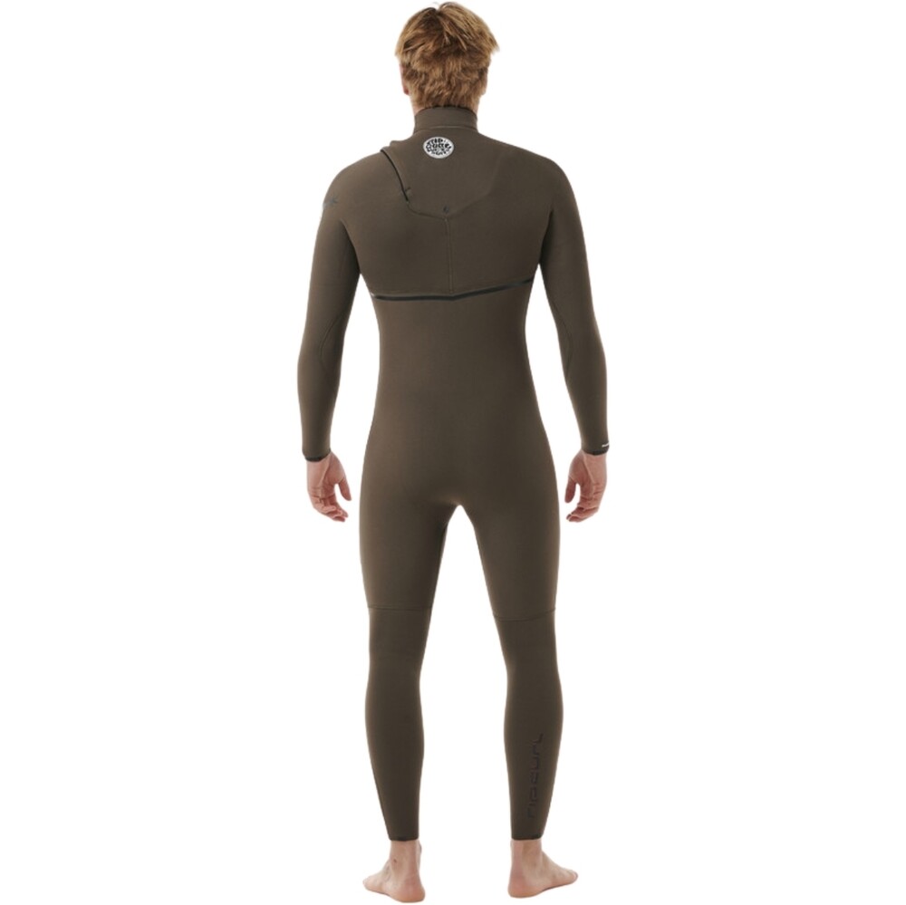 Rip Curl Mens Flashbomb Pro 4/3mm Zip Free Wetsuit Deep Rock